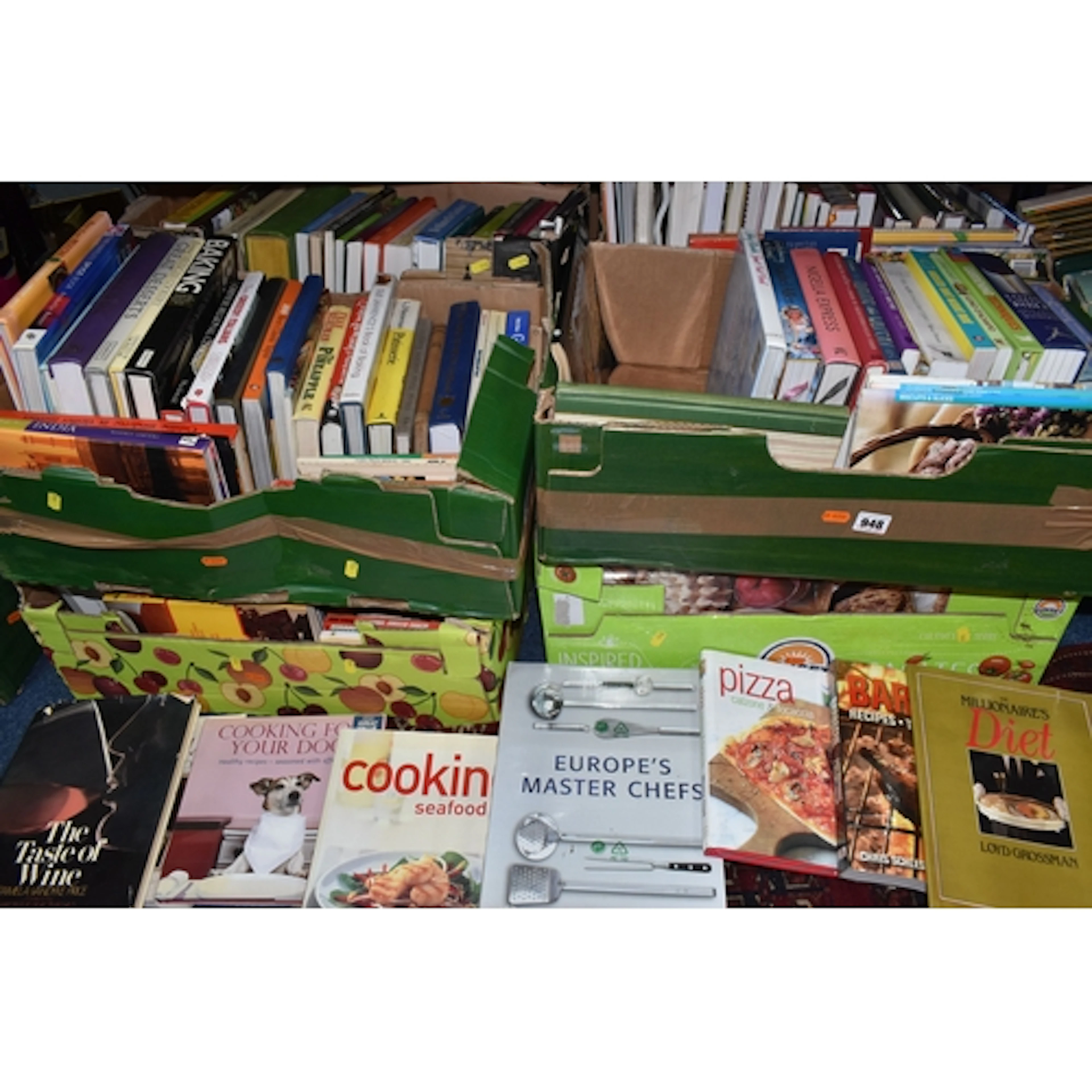 EIGHT BOXES OF COOKERY BOOKS, over one hundred and seventy t...