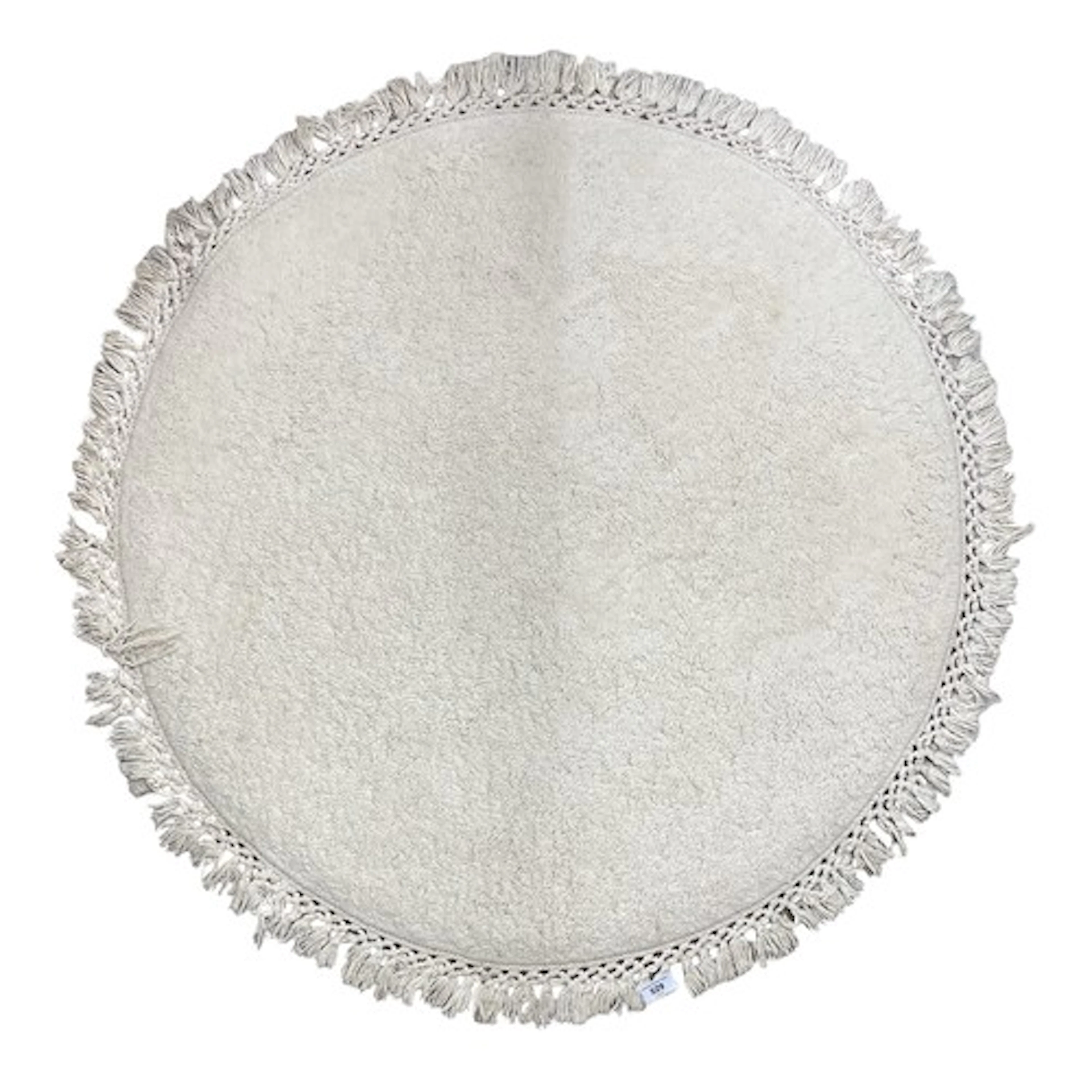 Bengal circular wool rug, diameter 100cm.