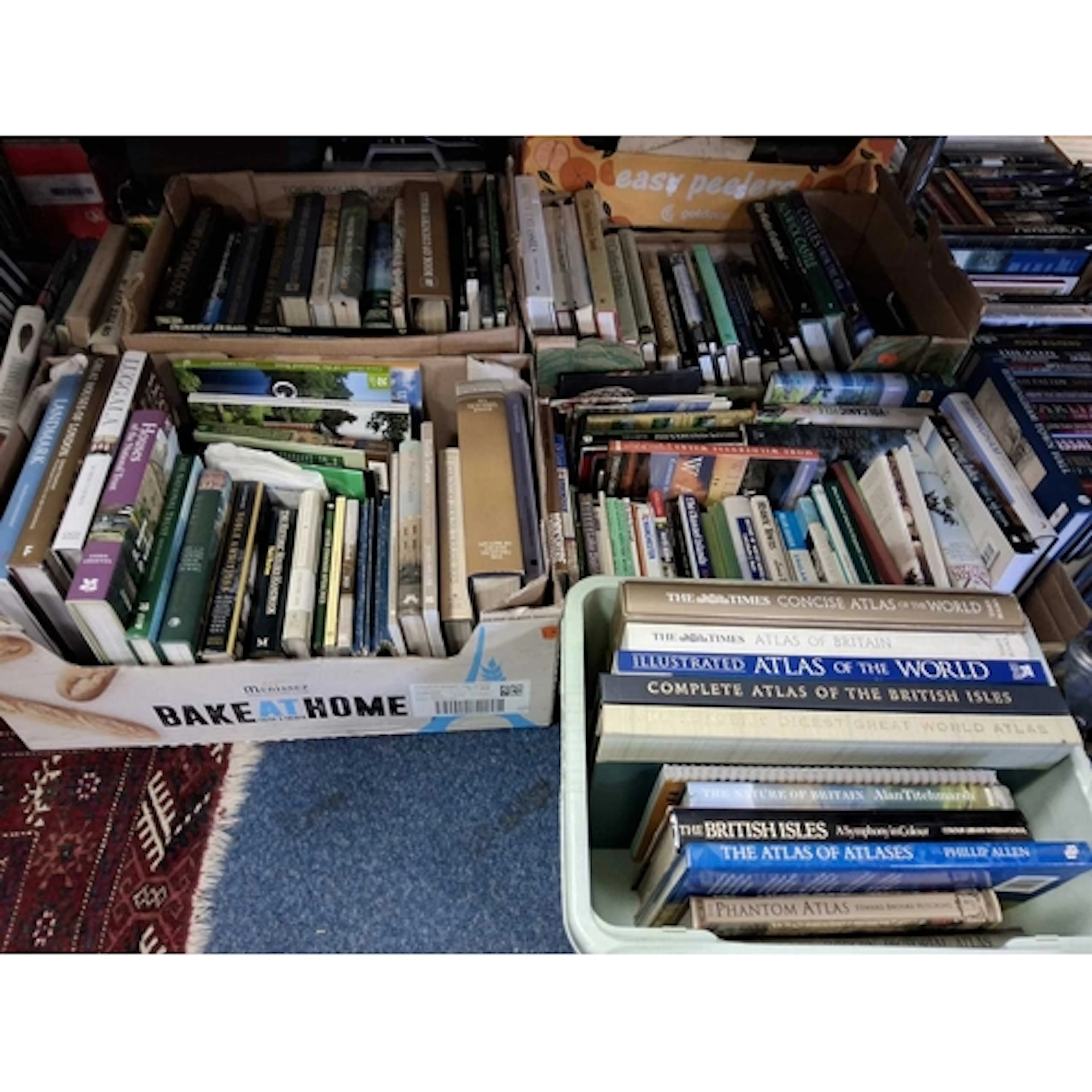 SIX BOXES OF HARDBACK NON-FICTION BOOKS covering subjects su...