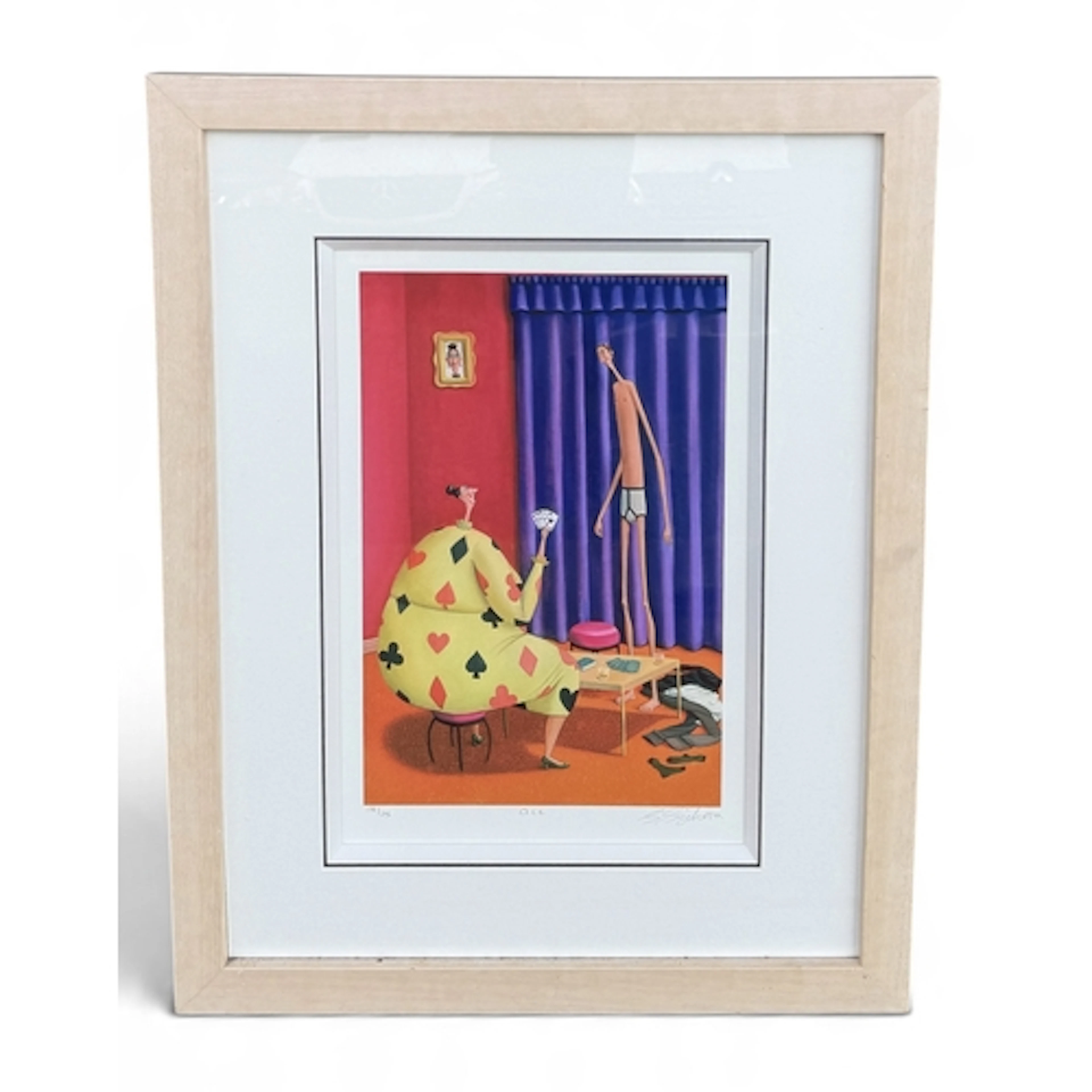 SARAH JANE SZIKORA: ACE Signed limited edition print. 45cm x...