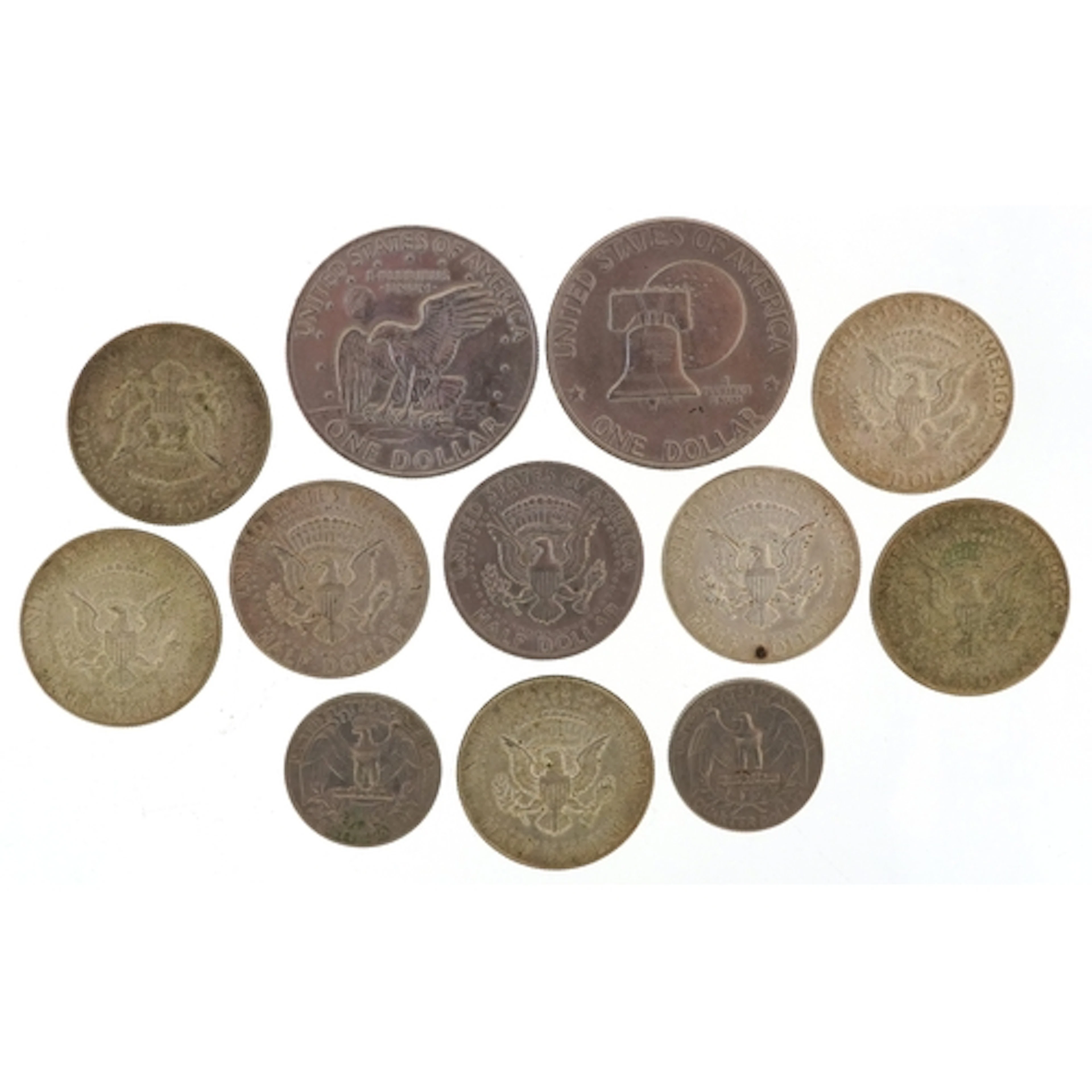 A small quantity of United States of America silver and whit...