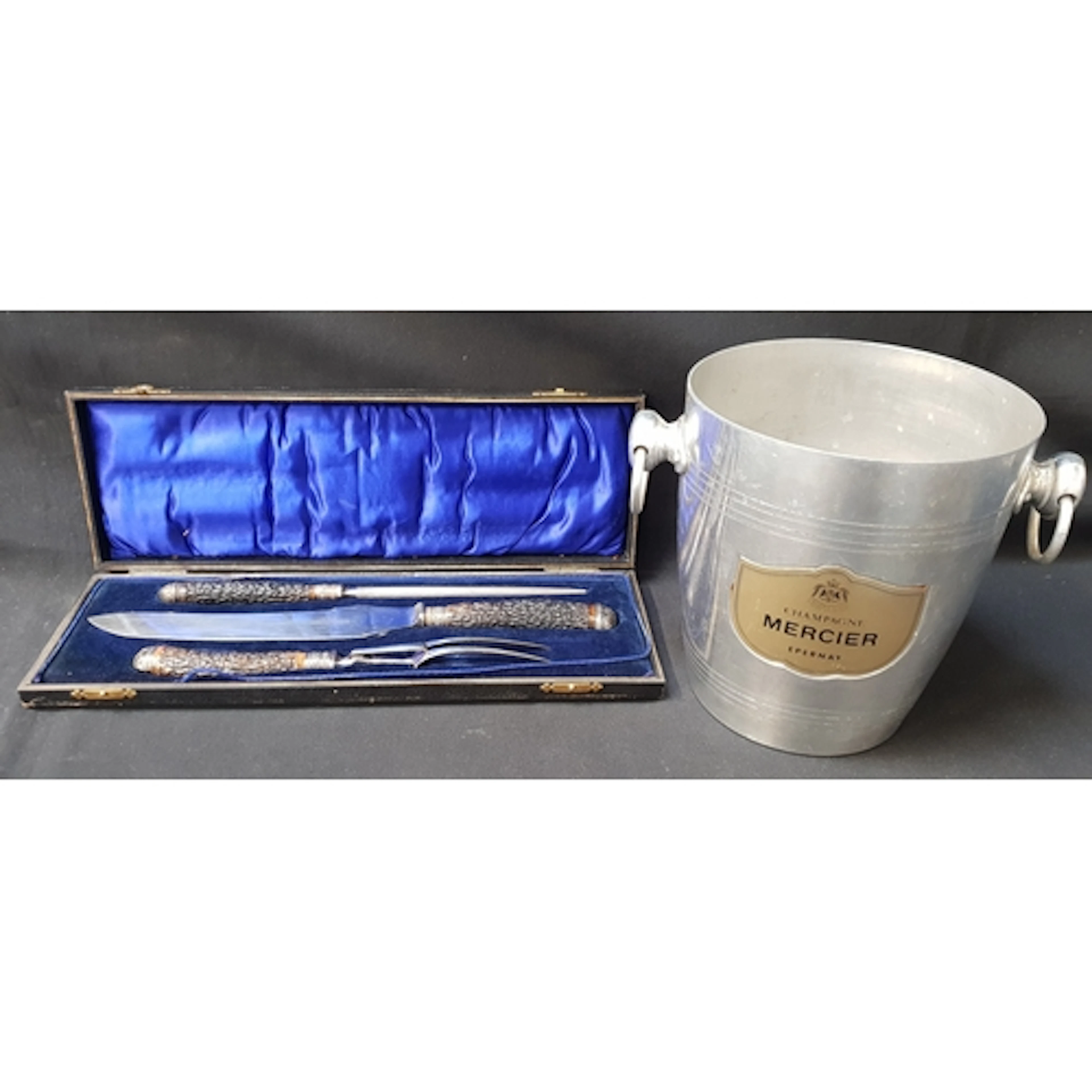 MERCIER EPERNAY CHAMPAGNE ICE BUCKET with double handles an...