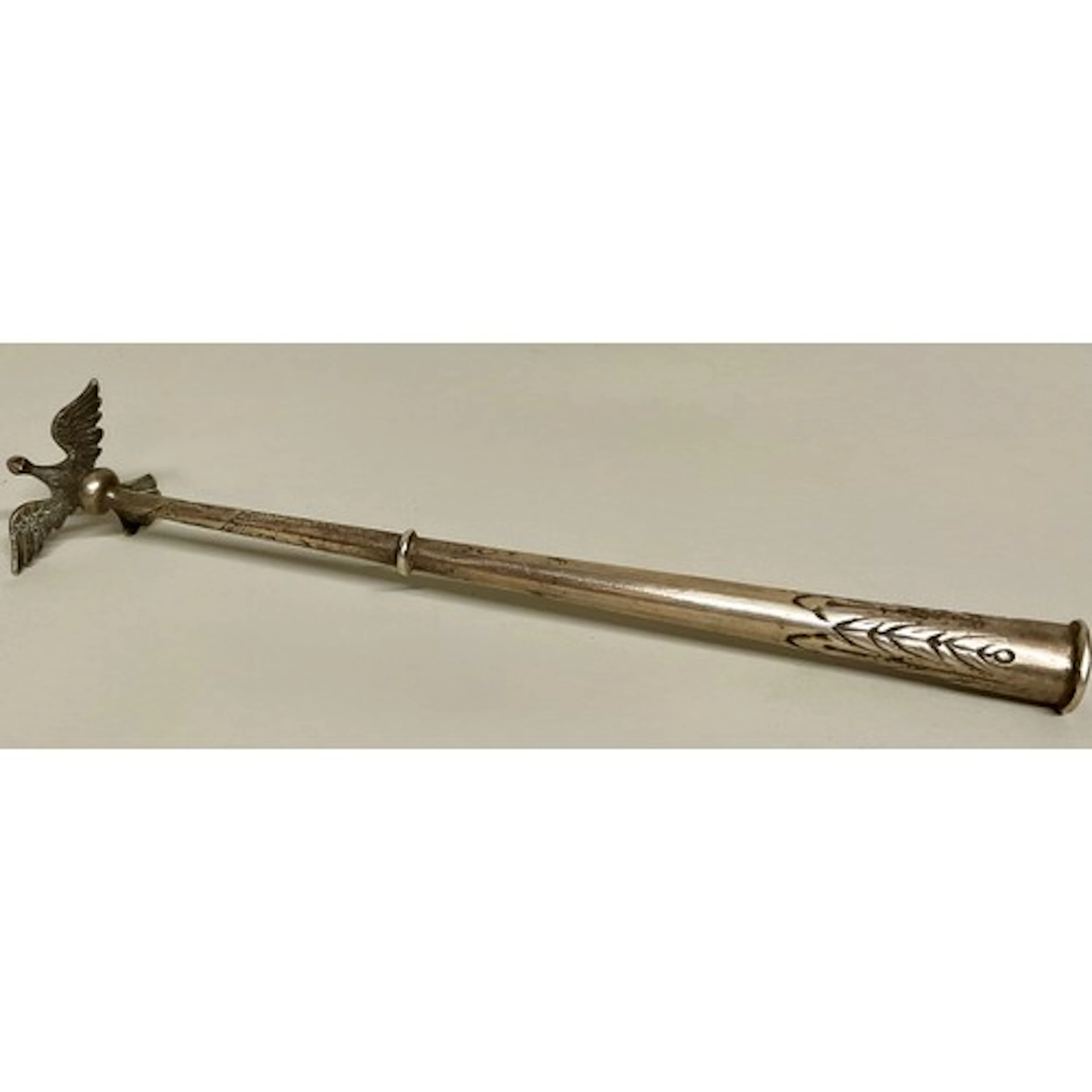 Masonic Interest - a Continental silver deacon's wand top, d...