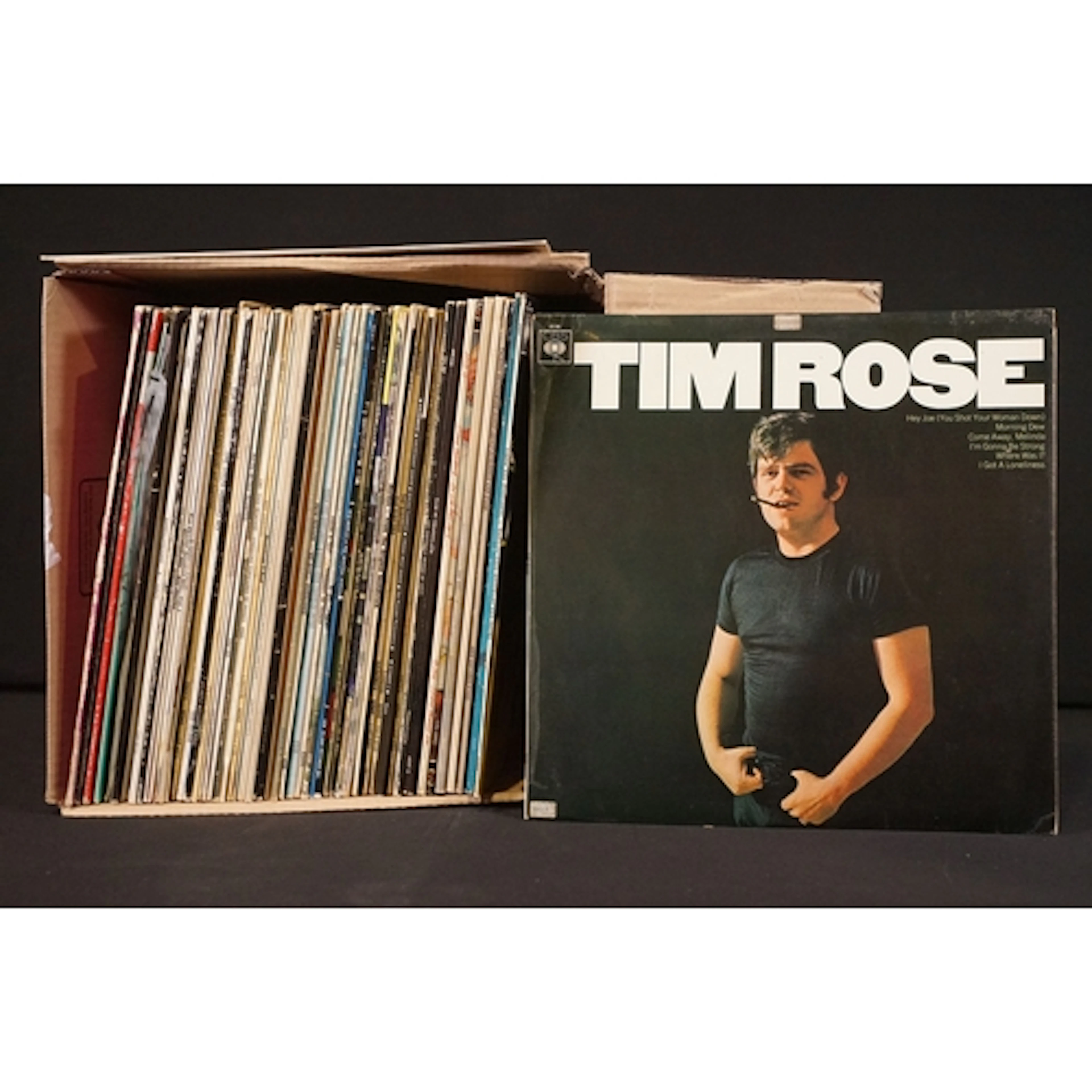 Vinyl - 55 Rock & Pop LPs and 15 12" singles to include Tim ...