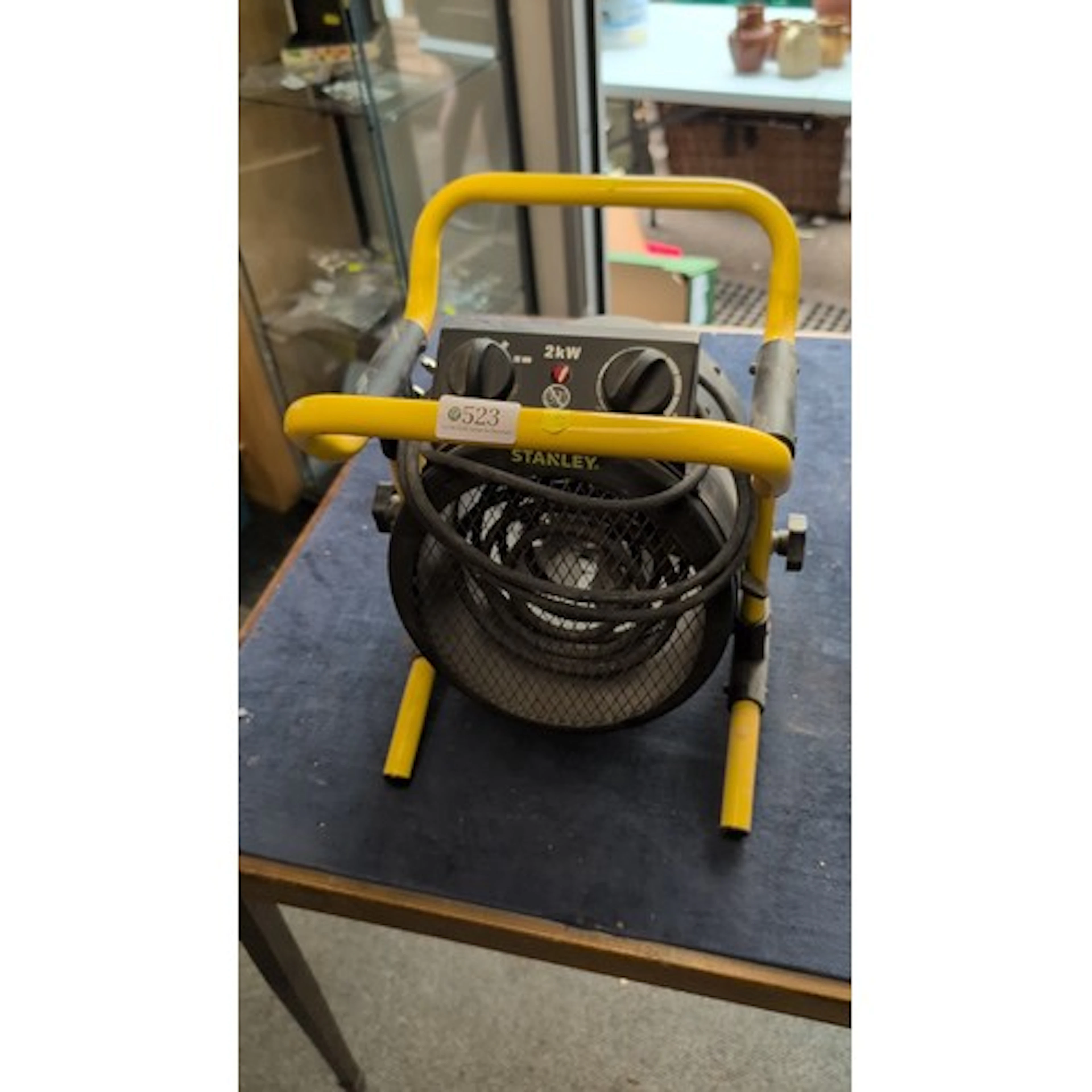 Stanley portable electric fan heater, 2kW, with twin rotary ...