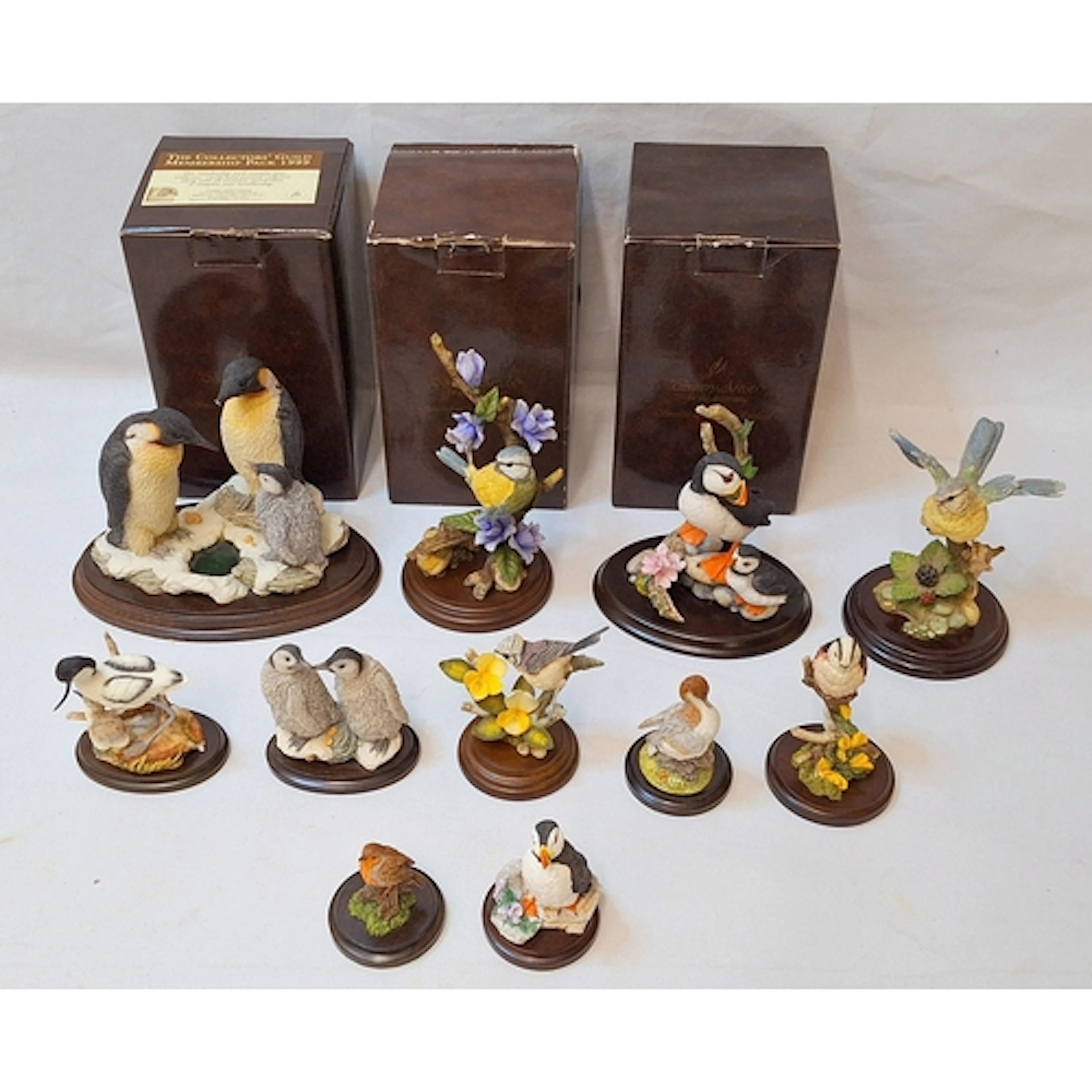 Country Artist Bird Figurines incl. puffins 02535, penguin A...
