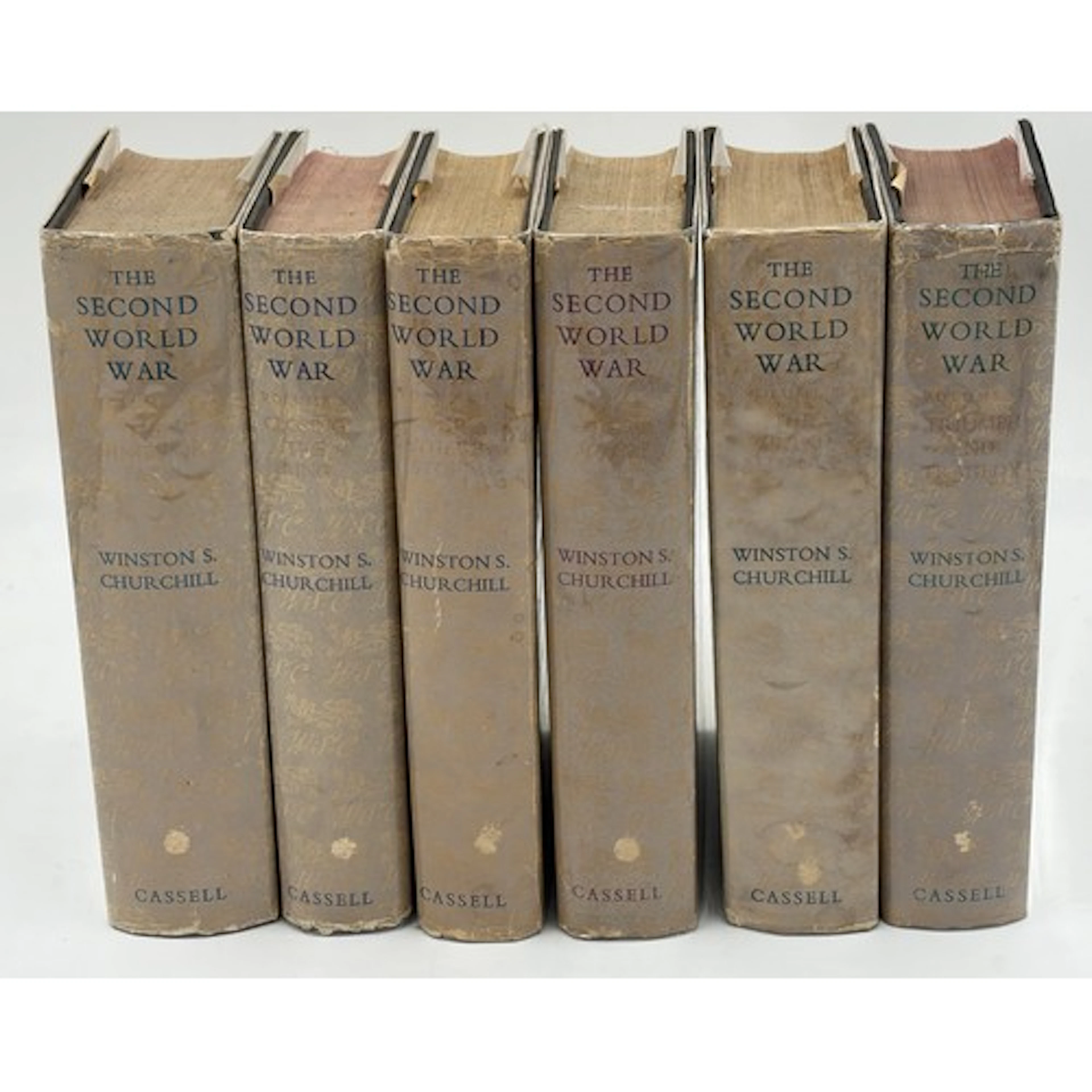 A set of six Winston Churchill books titled "The Second Worl...