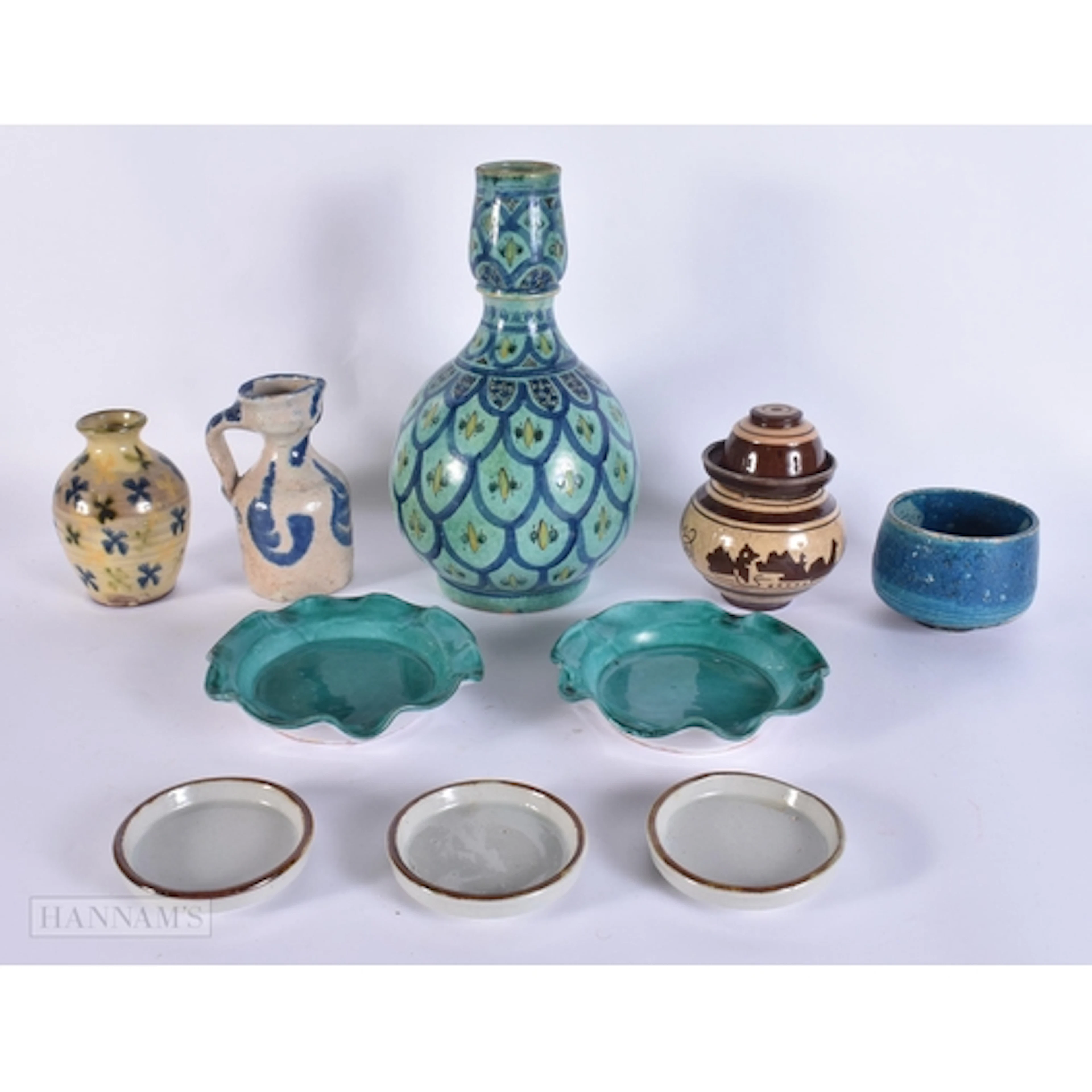 ISLAMIC AND FAIENCE POTTERY etc. (qty)