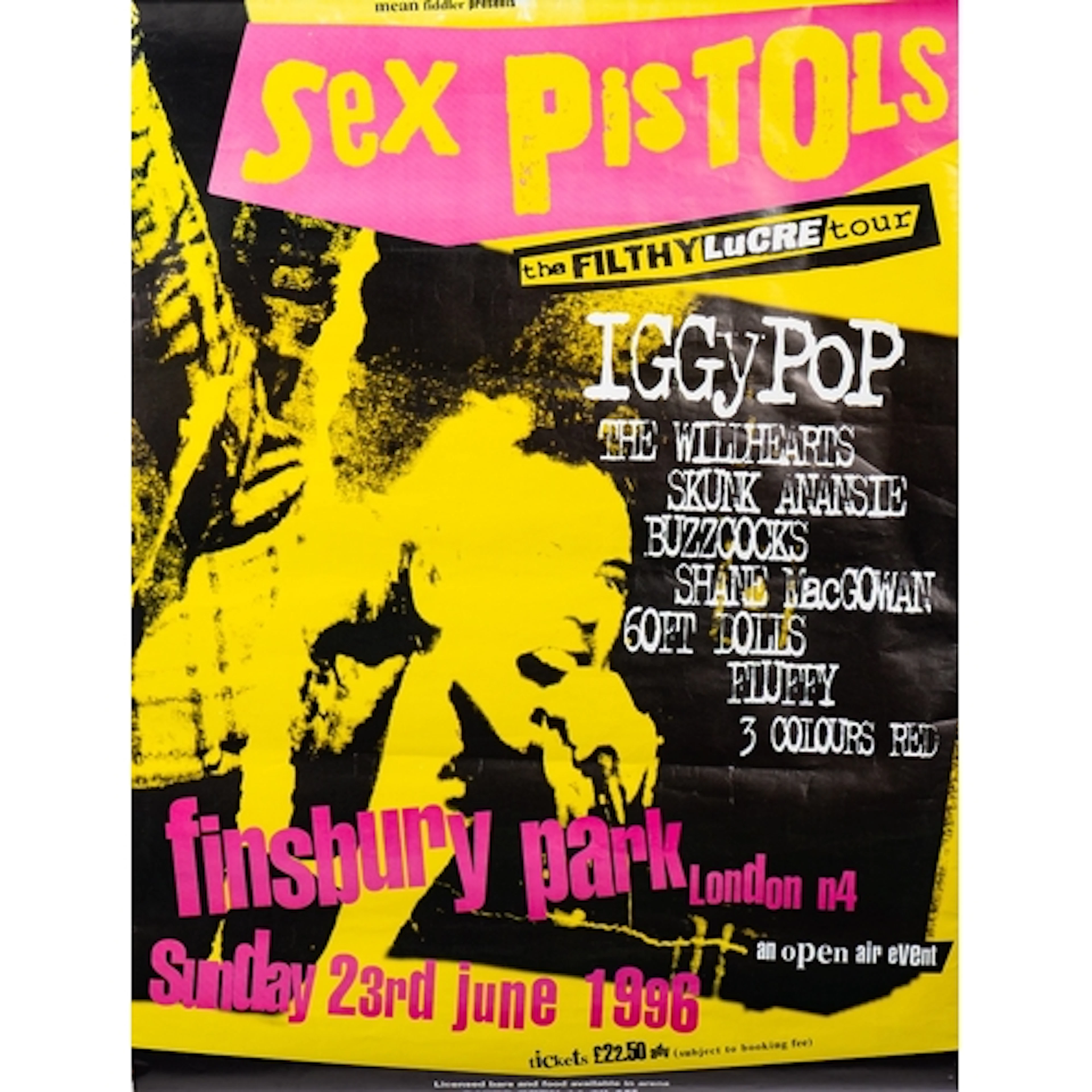 The Sex Pistols, an original advertising poster for the 1996...