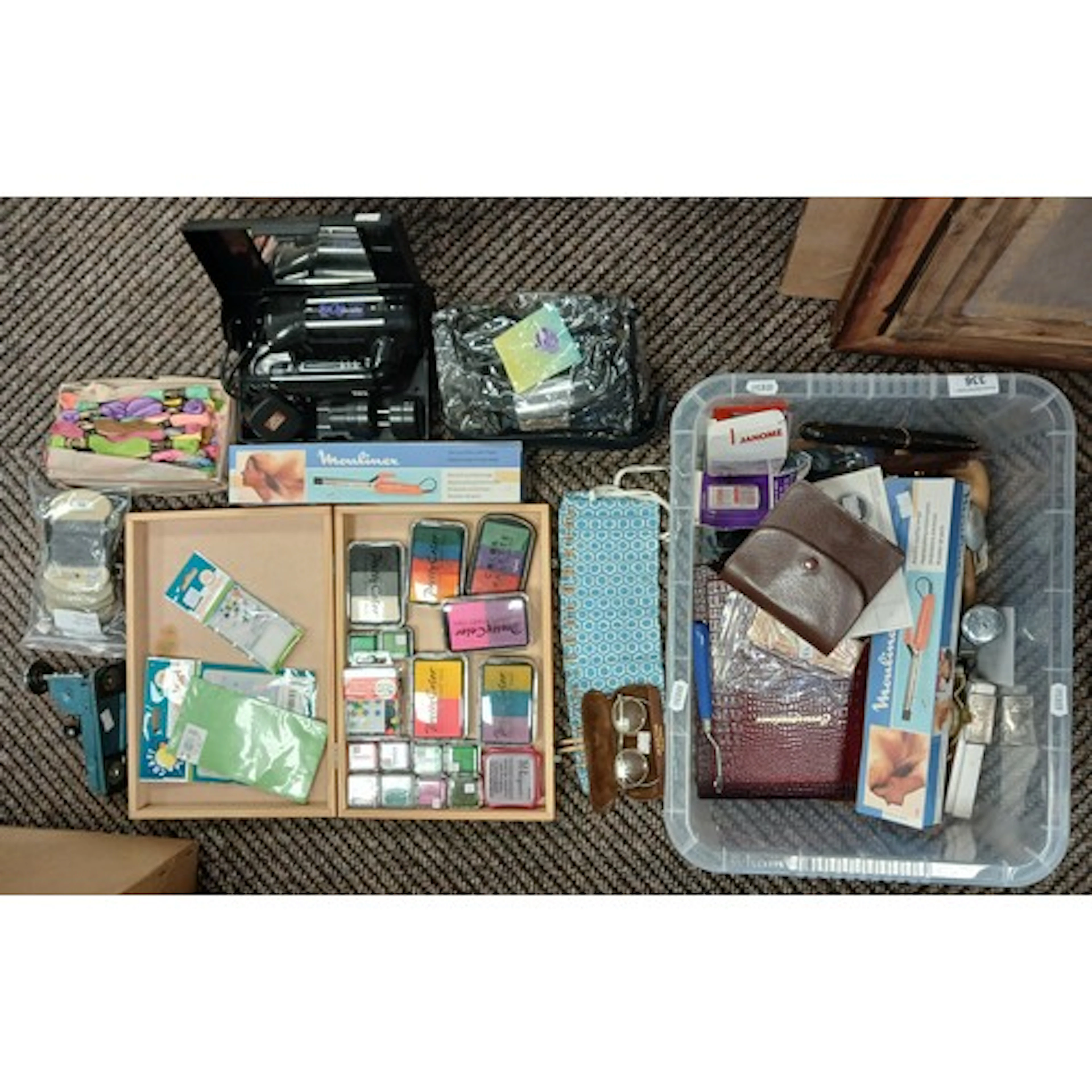 Collection of arts and crafts materials etc.