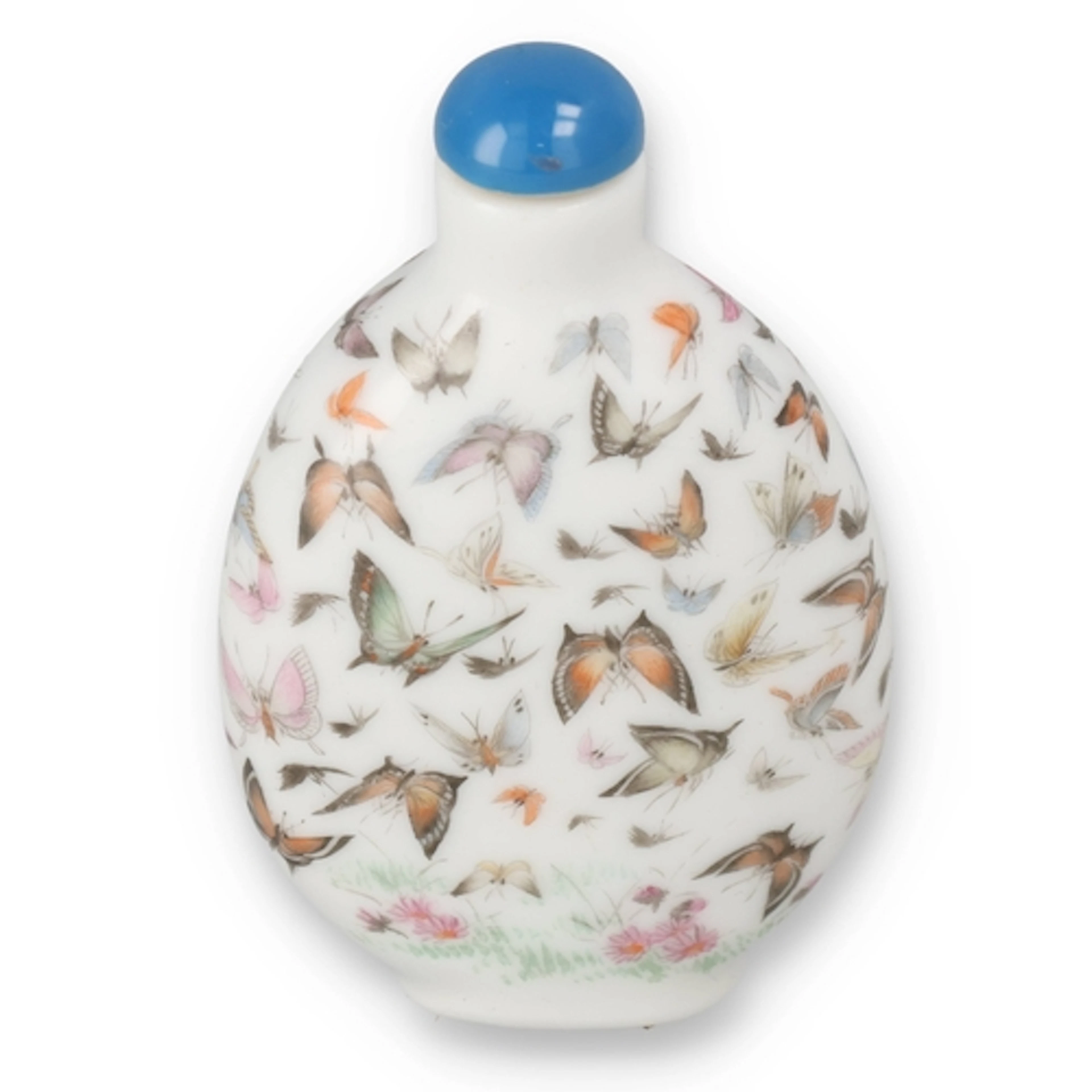 A CHINESE 'ONE HUNDRED BUTTERFLIES' SNUFF BOTTLE Republic pe...