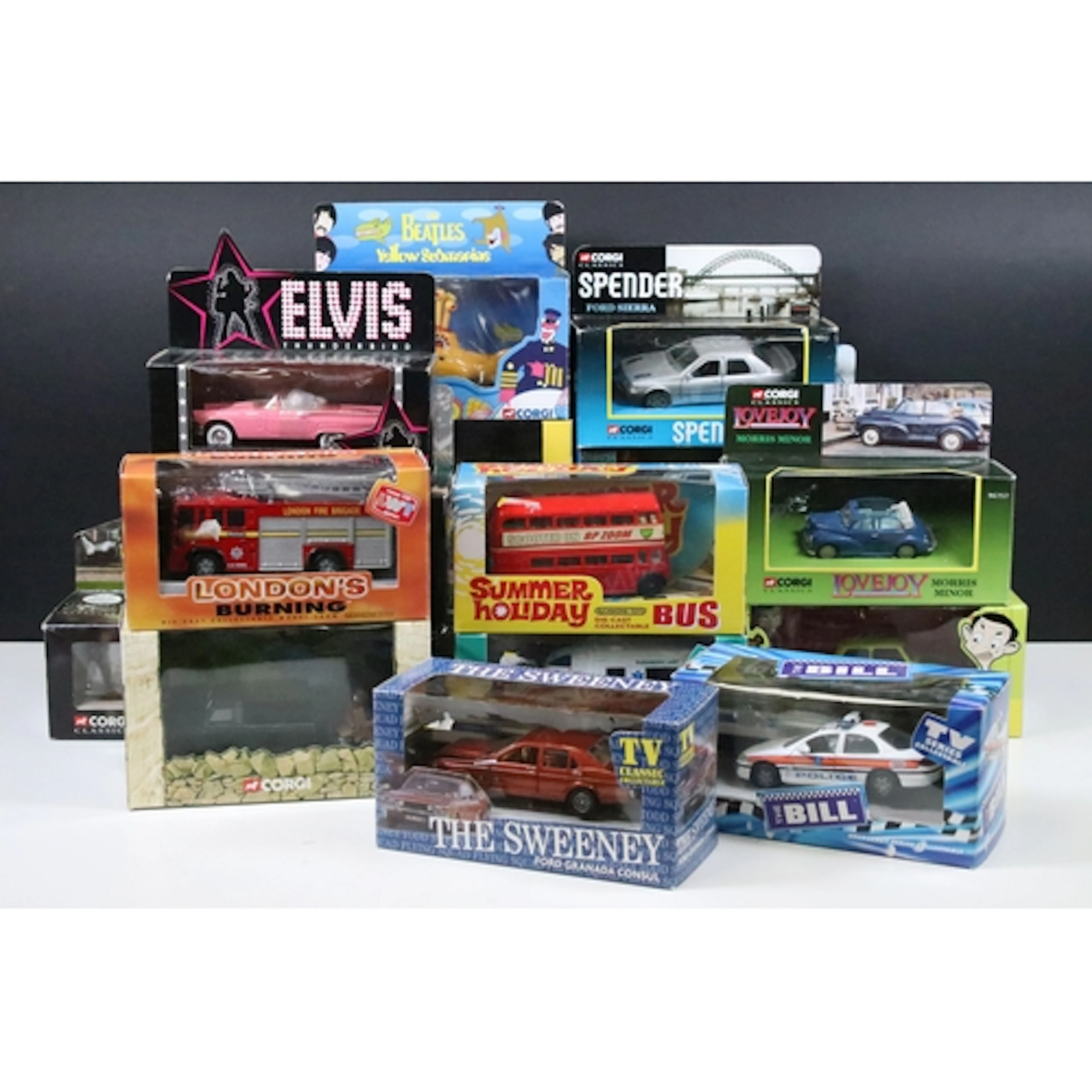 17 Boxed TV / Film / Music related diecast models to include...