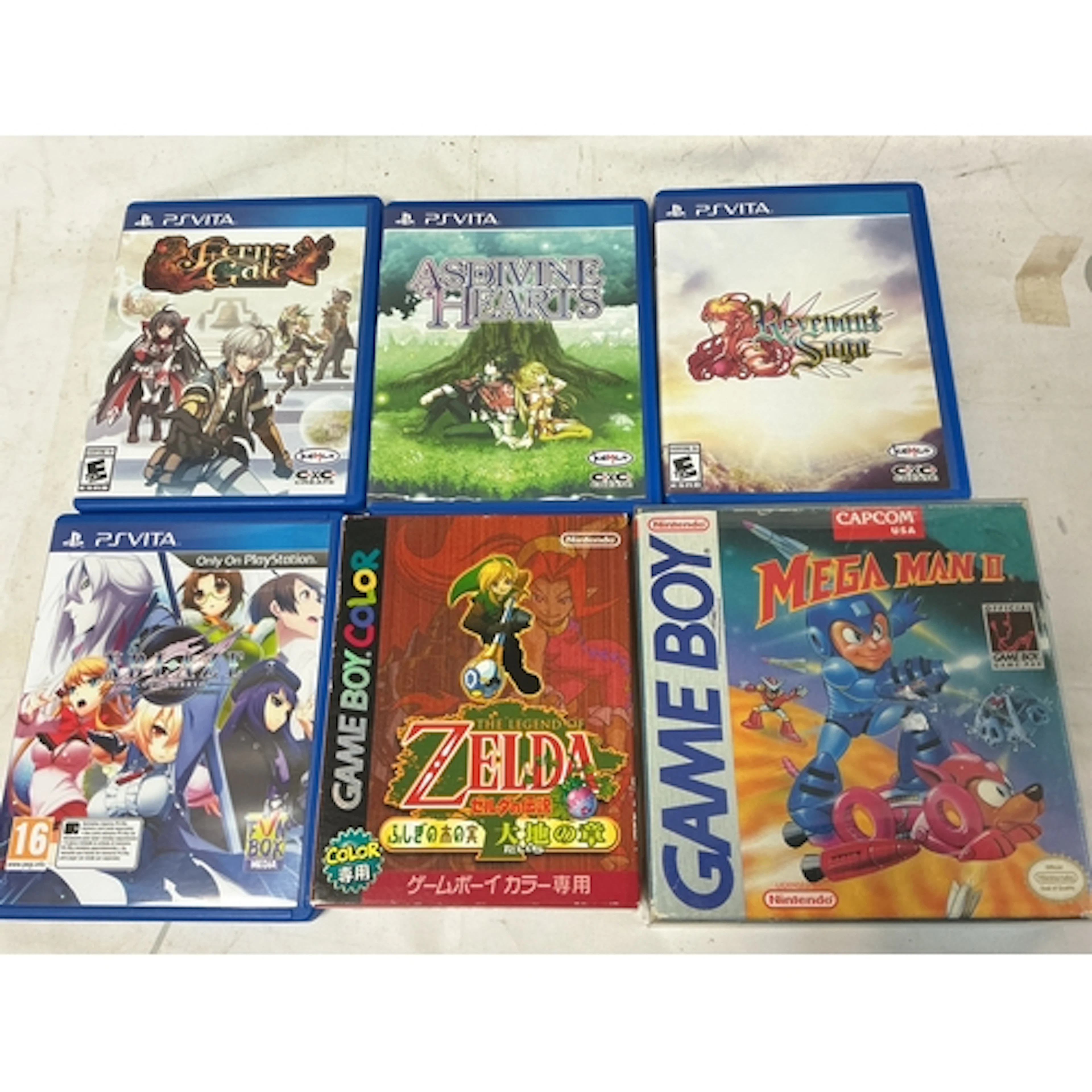 4 PlayStation Vita Games A Game Boy Legends Of Zelda And A M...