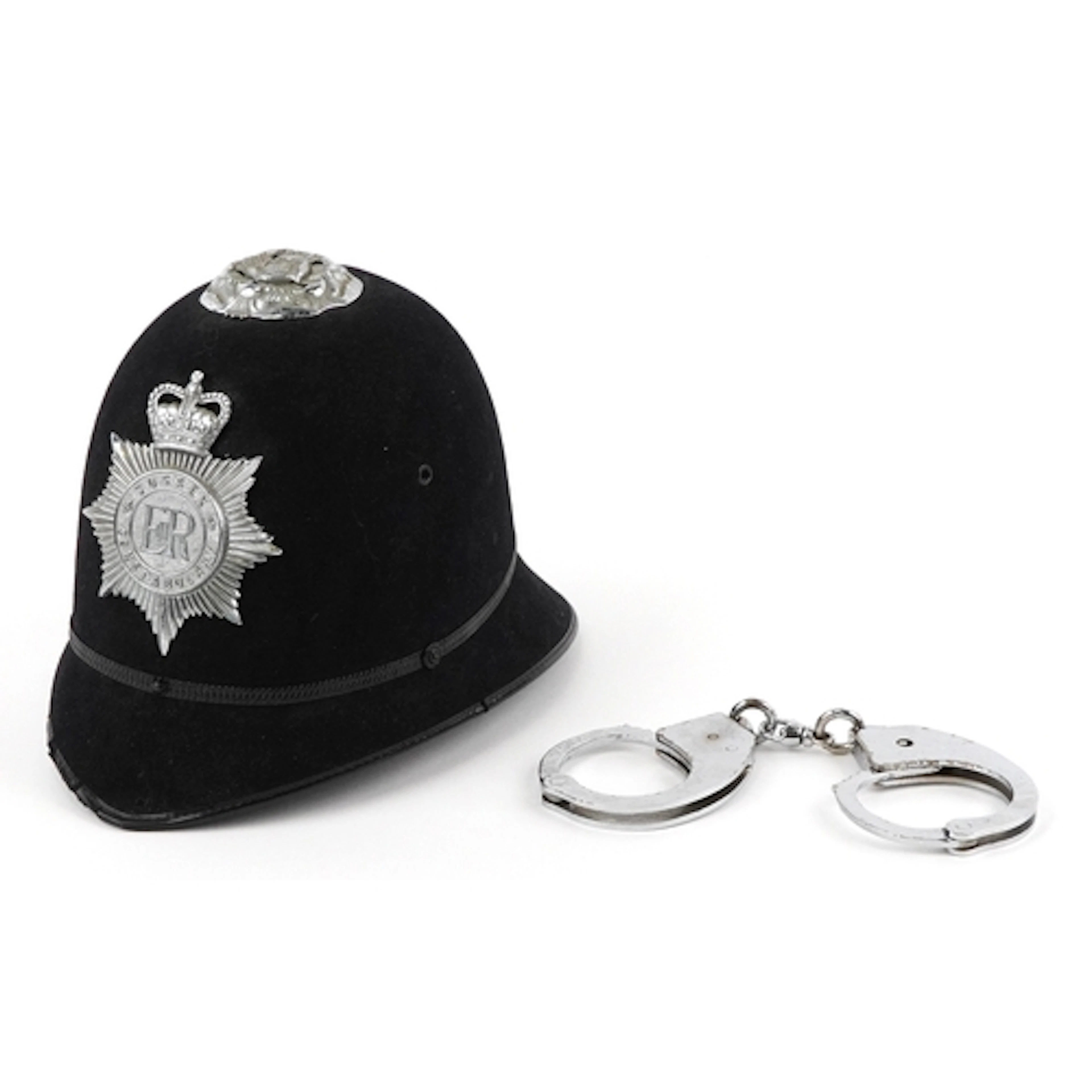 Vintage Sussex Constabulary Policeman's helmet inscribed R W...