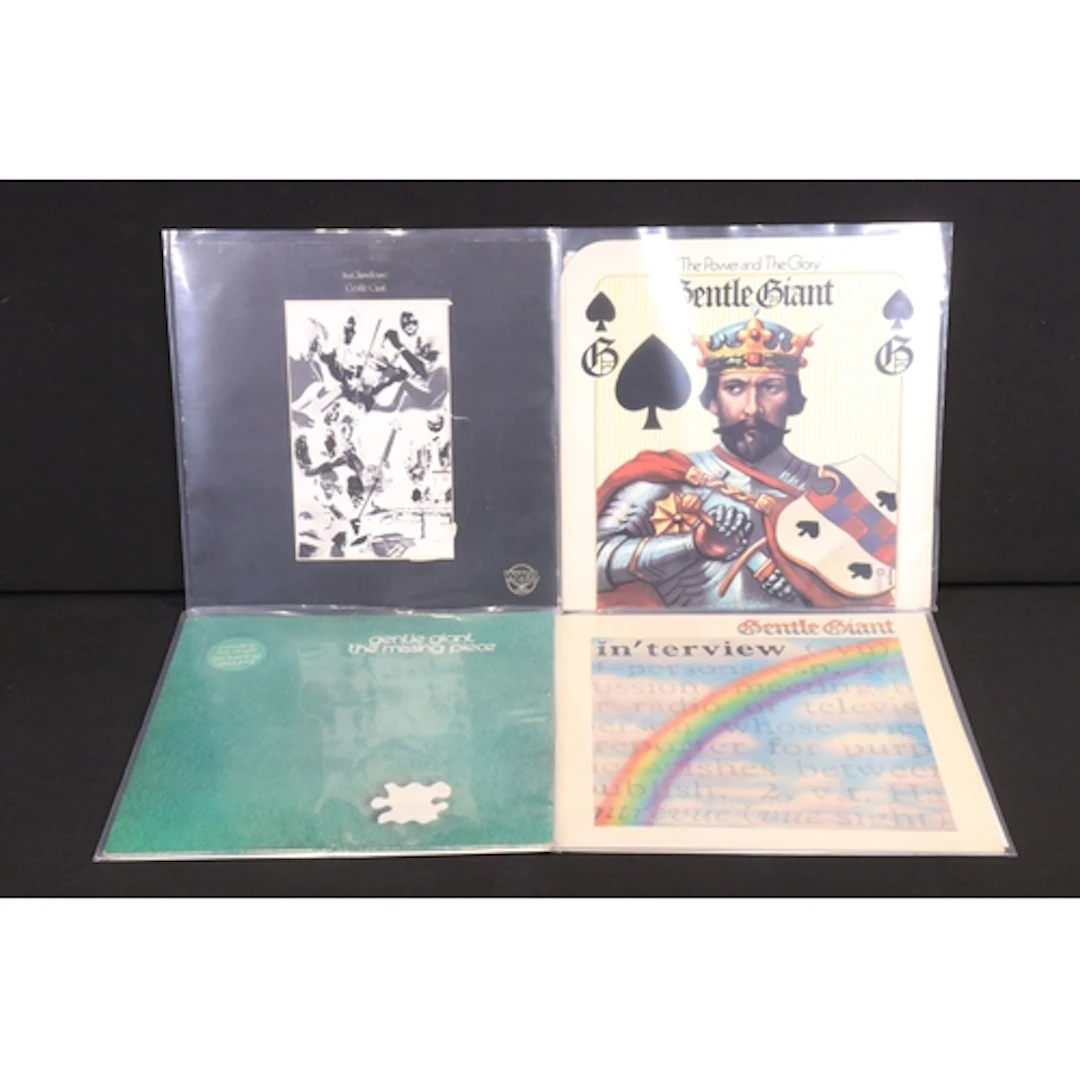Vinyl - 4 Gentle Giant original UK first pressing LPs to inc...