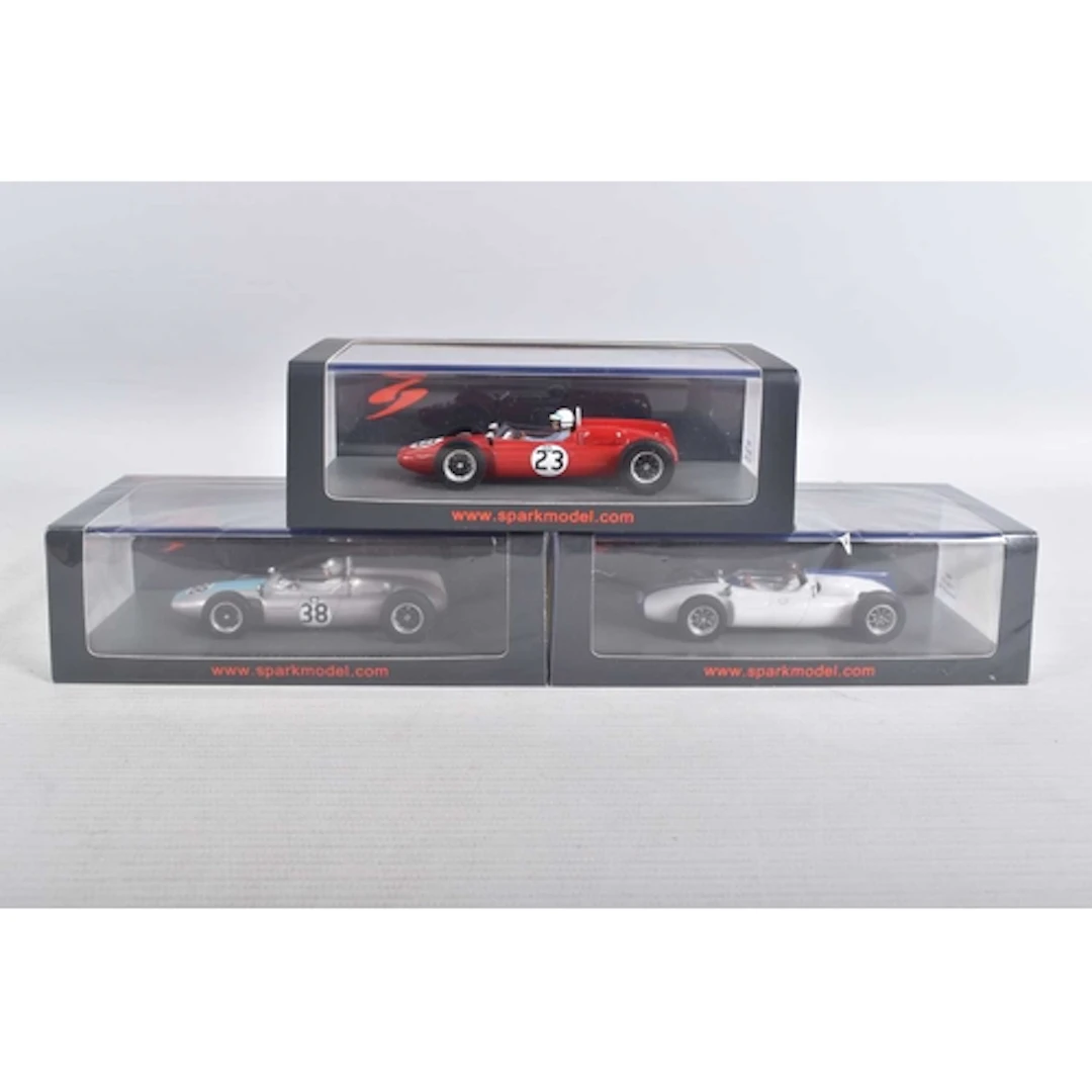 THREE BOXED MINIMAX SPARK MODEL VEHICLES, to include a seale...