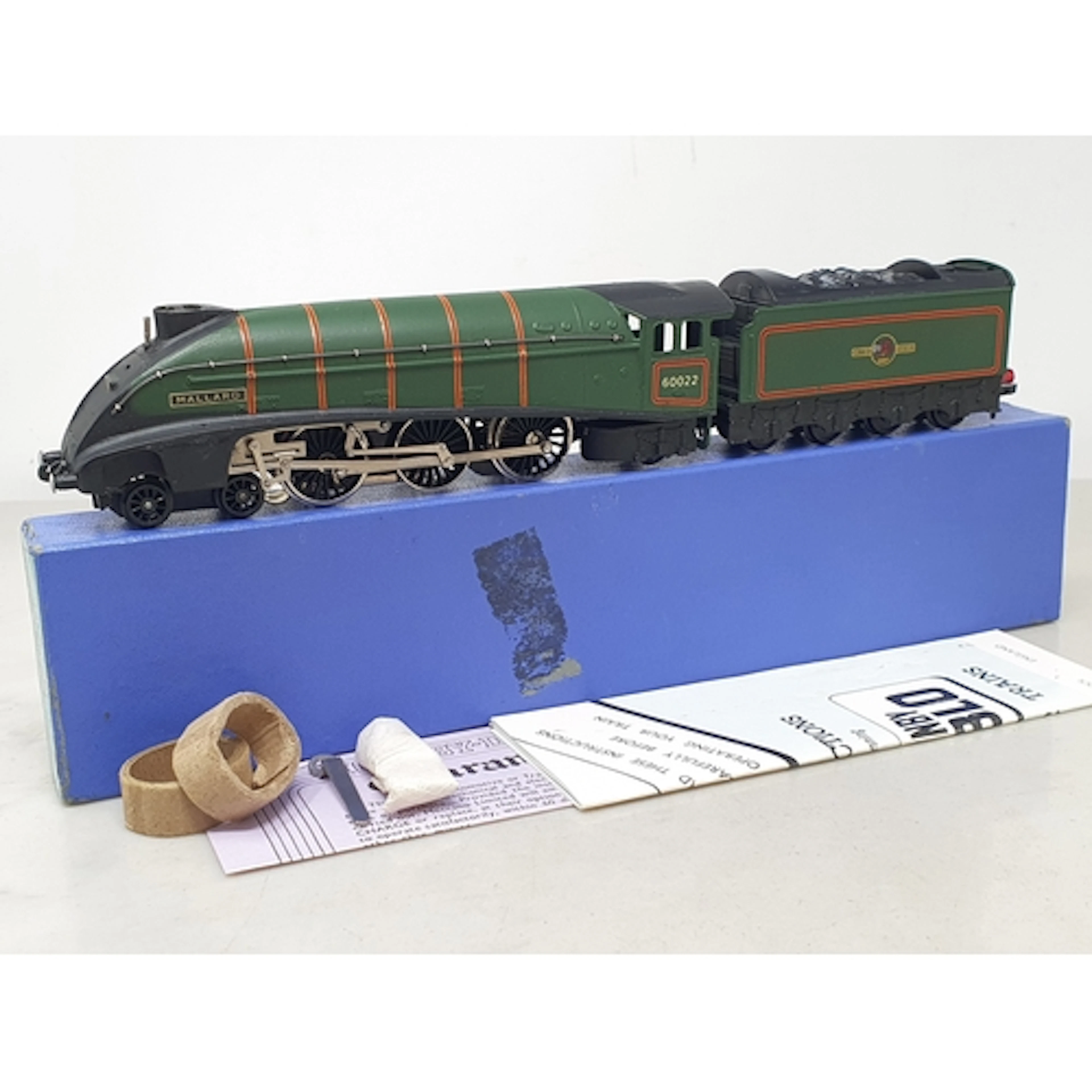 A boxed Hornby Dublo 3211 'Mallard', later issue with nickel...