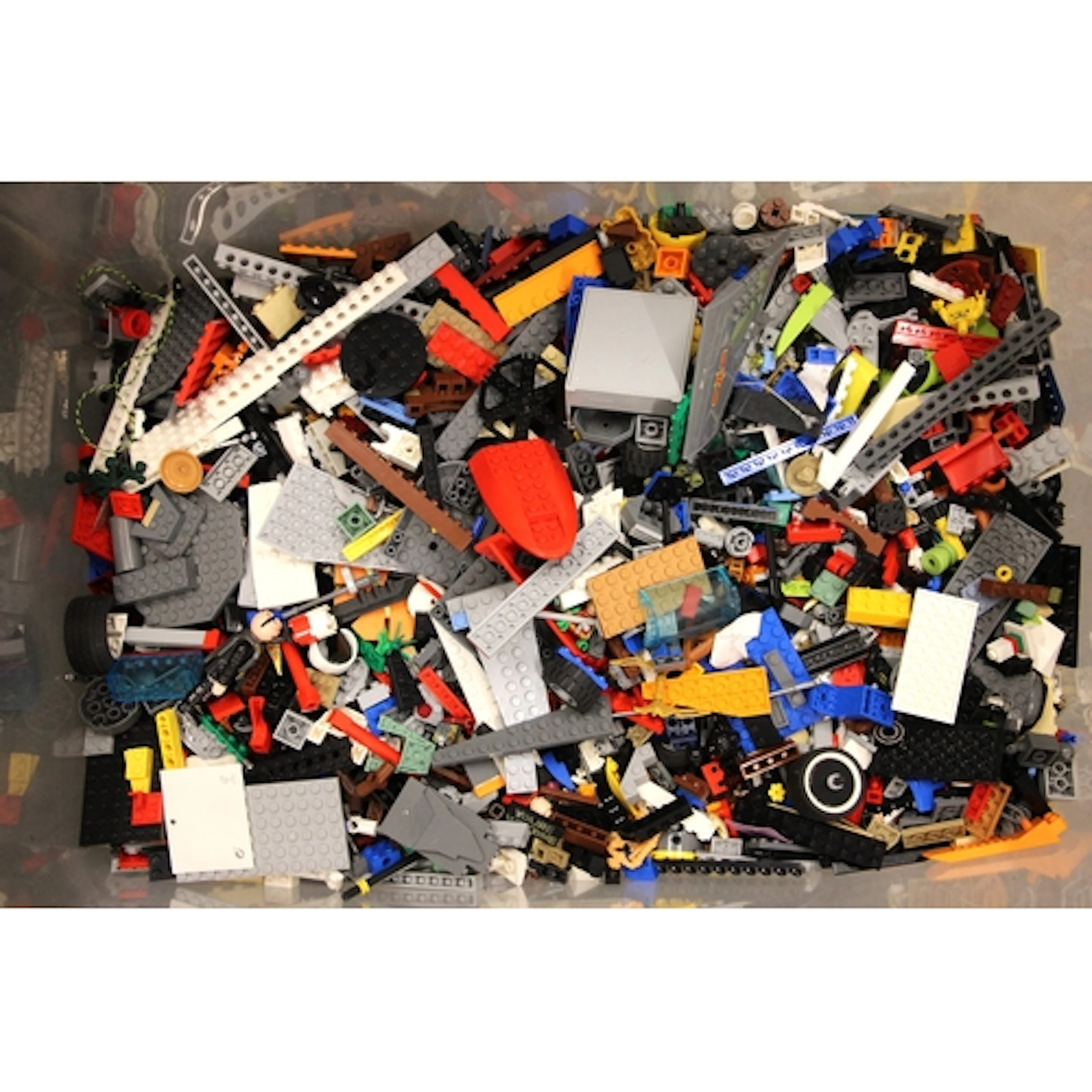 A large quantity of assorted Lego and other compatible brick...
