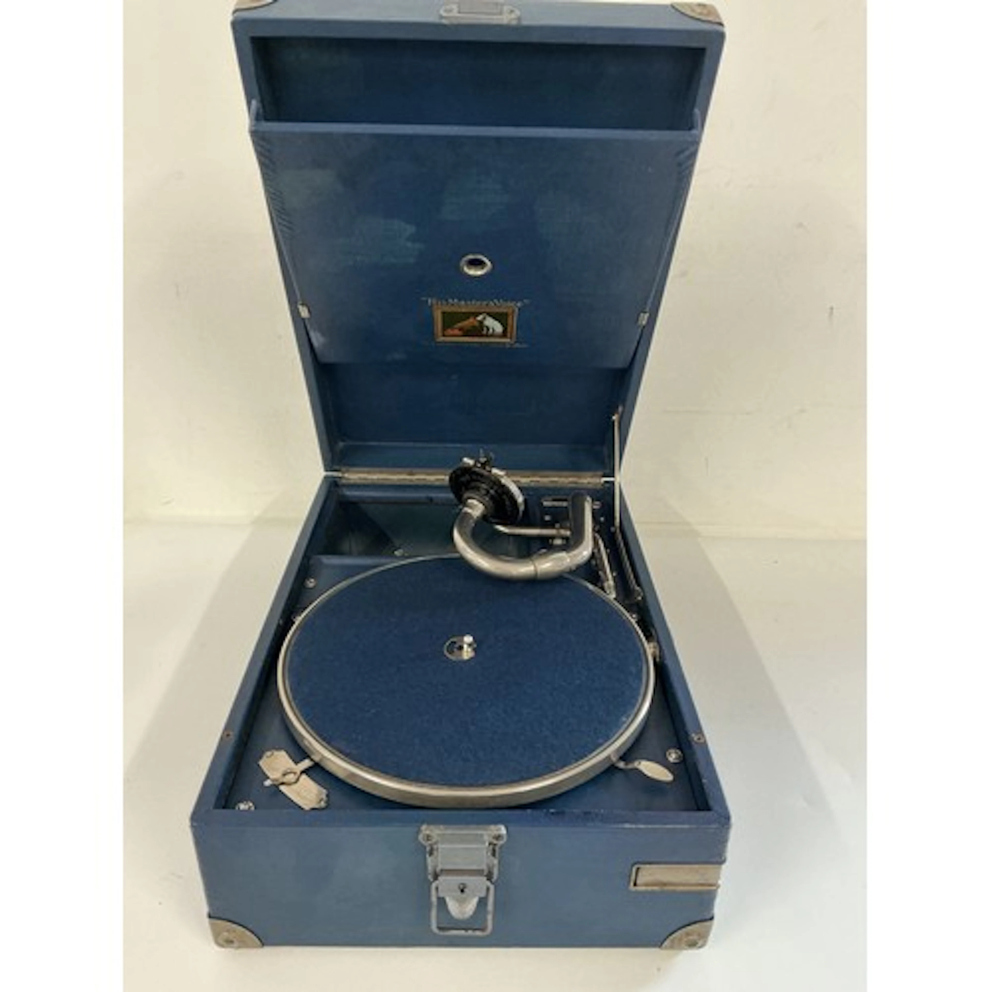 A circa 1926 HMV 101 gramophone.