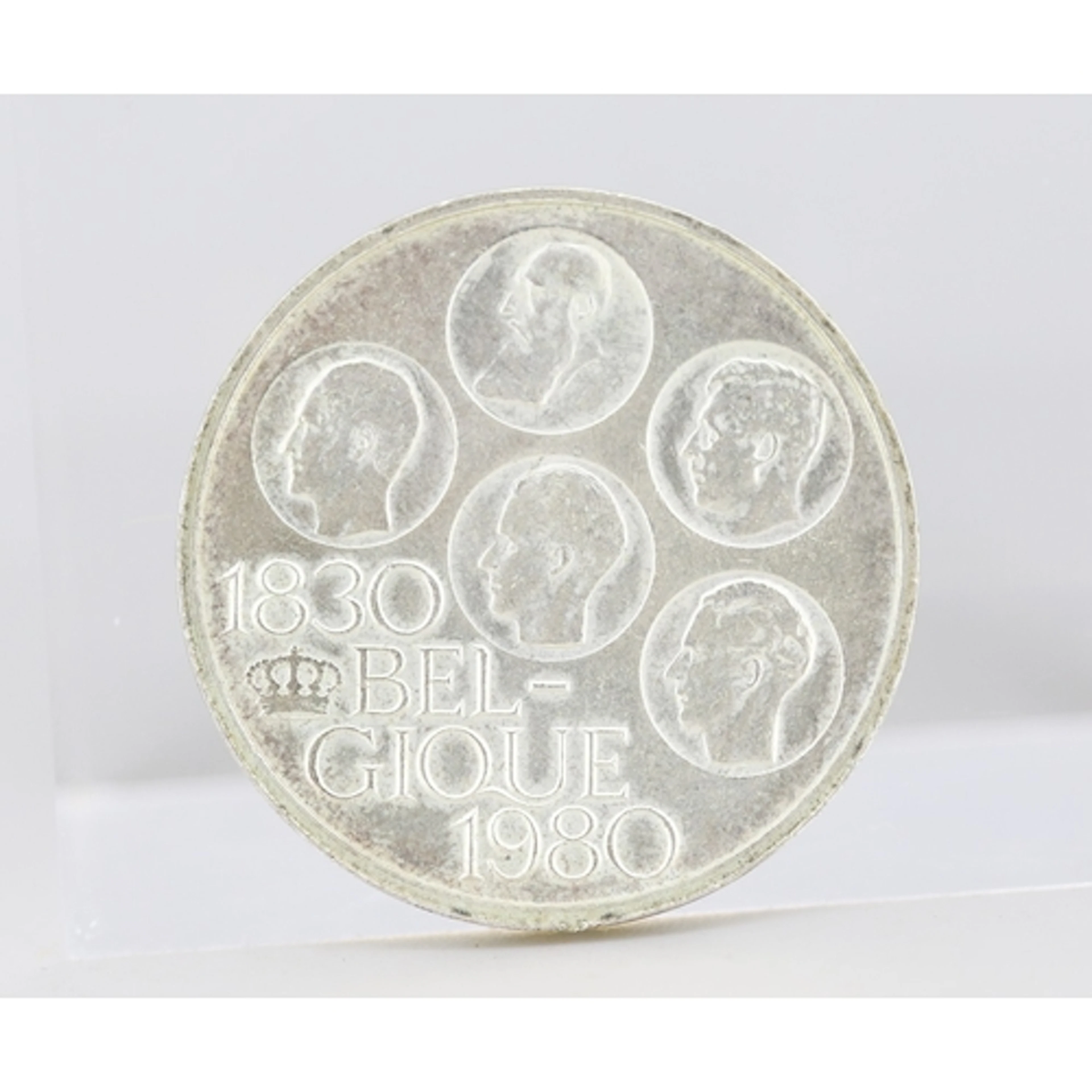 Sterling Silver Commemorative Belgian 500 Francs Coin '150th...