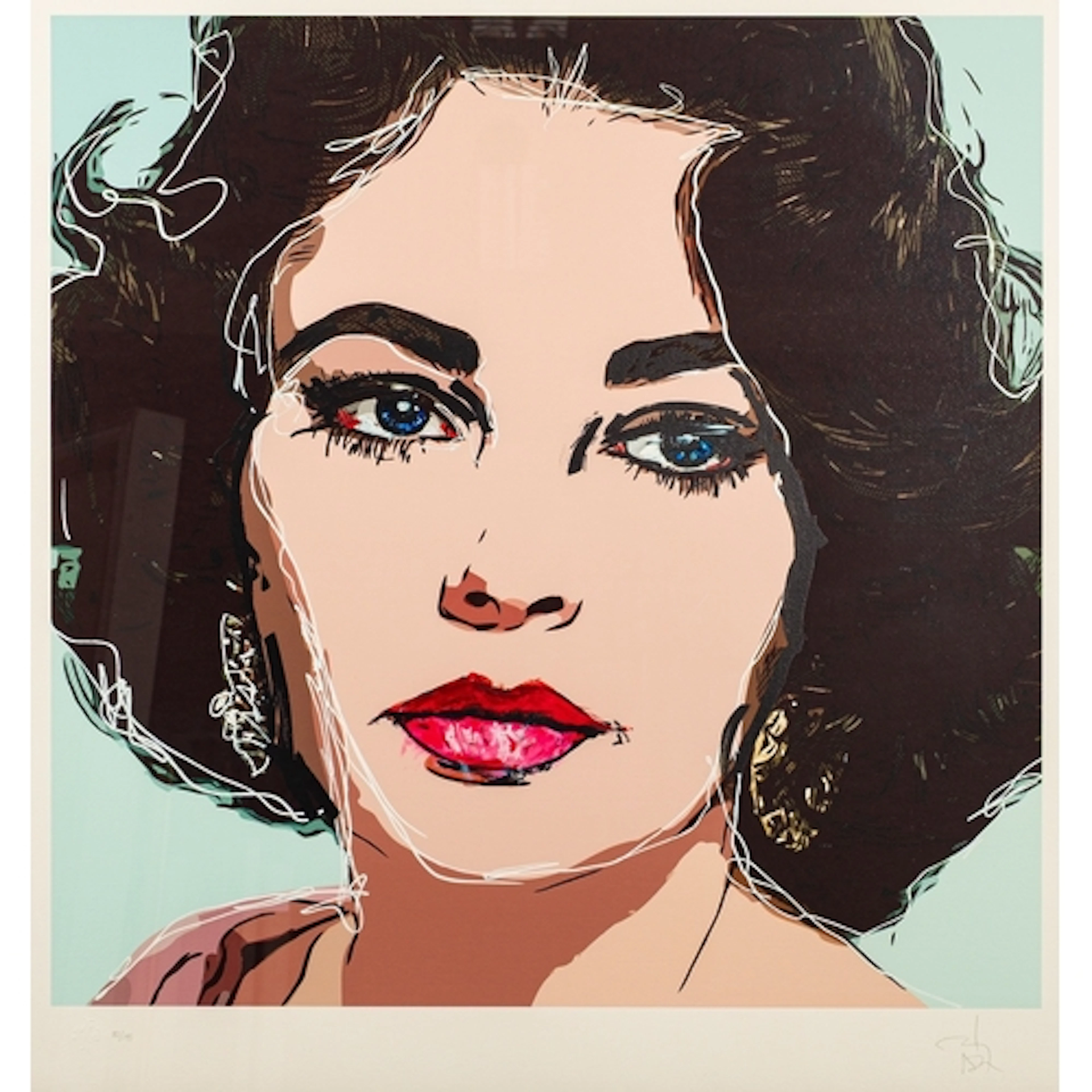 Johnny Depp (American, b1963) - 'Elizabeth Taylor' from the...