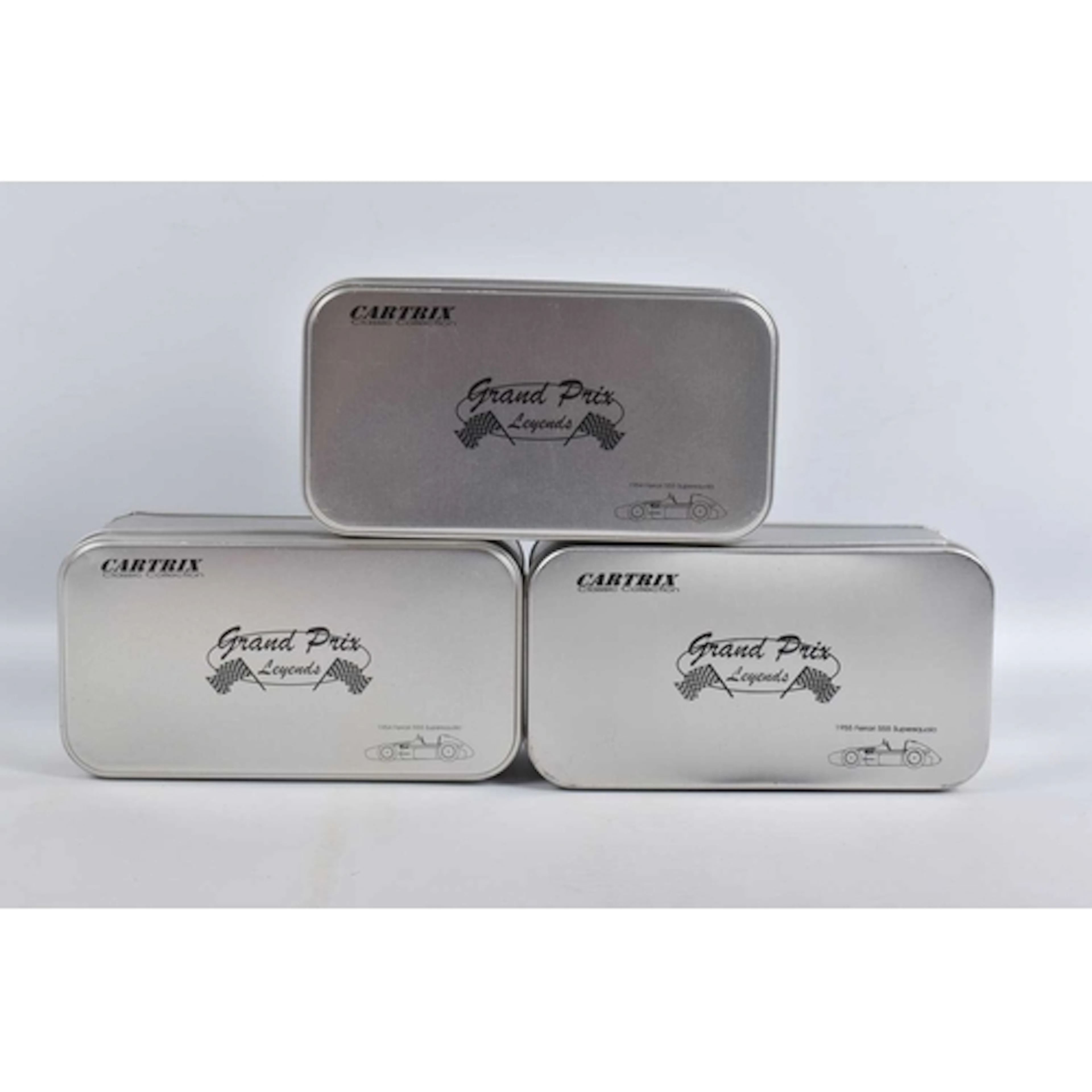 THREE CARTRIX GRAND PRIX LEGENDS SLOT CAR MODEL VEHICLES, to...