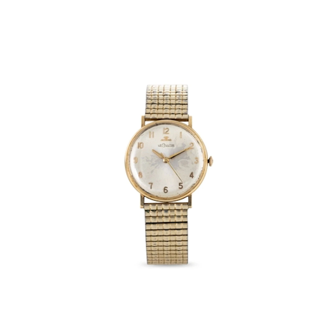 A GENT'S VINTAGE MID 20TH CENTURY 18CT GOLD CASED "LE COULTR...