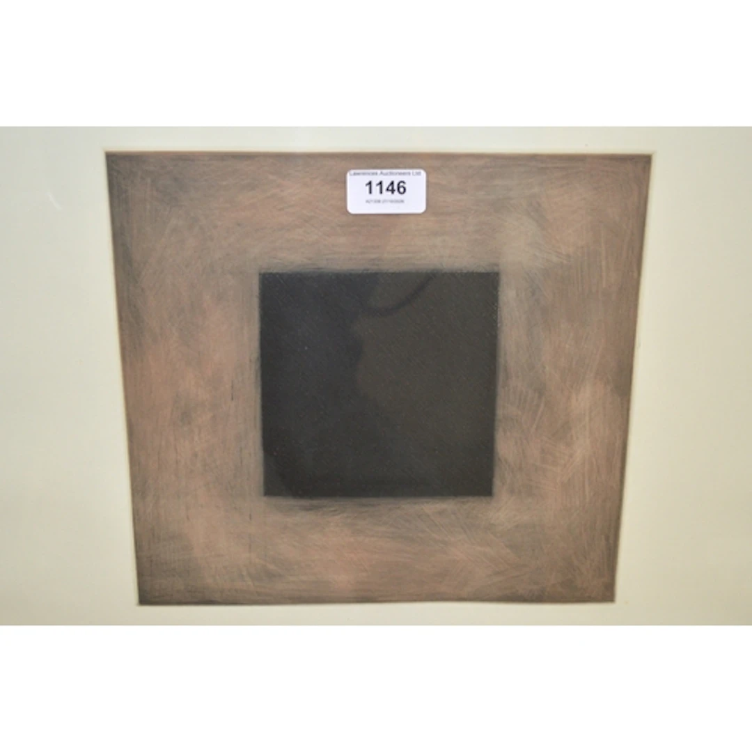 Alan Green, ' Black over Red ', signed artist's proof Limite...