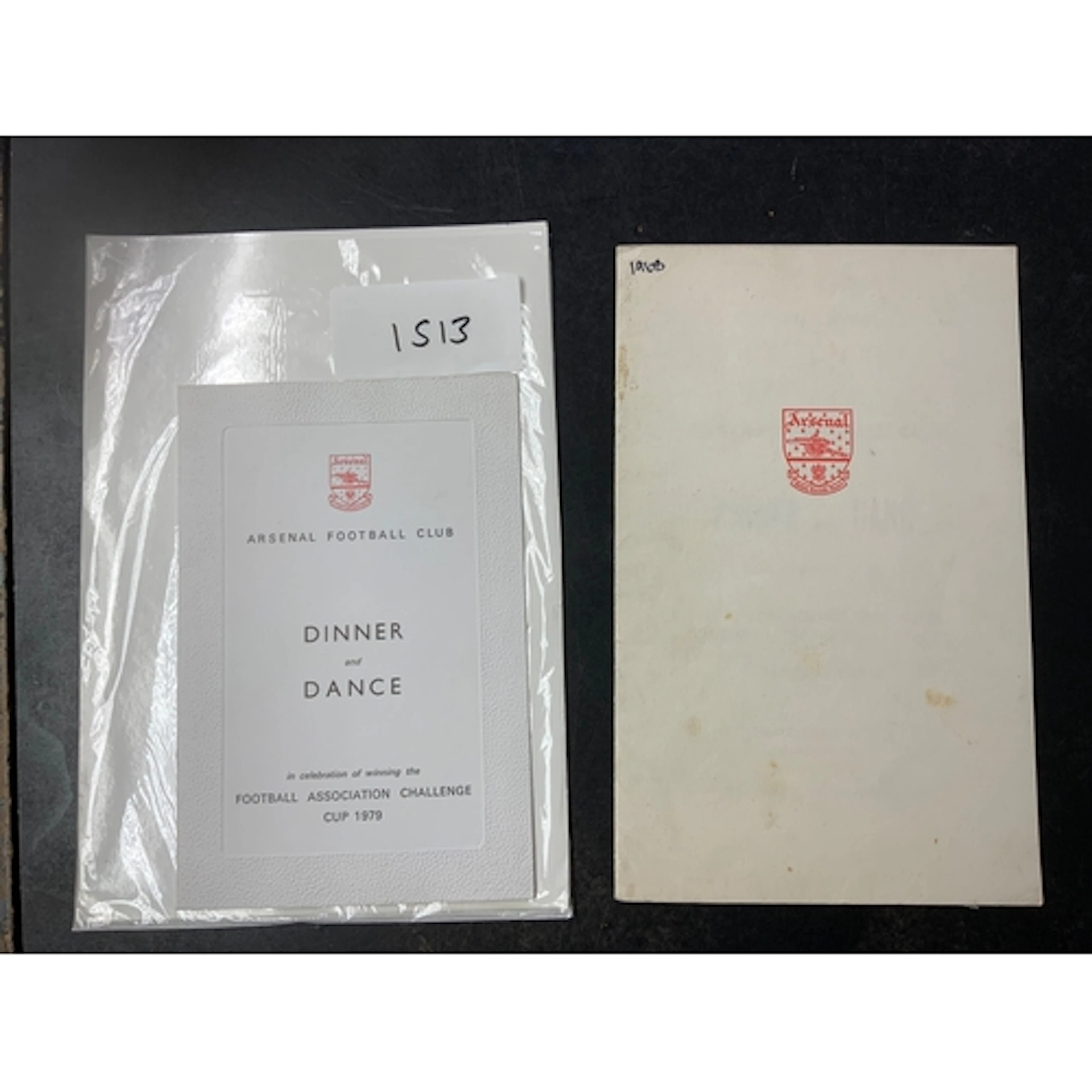 Arsenal Football Club Menus: Dinner + Dance evenings arrange...