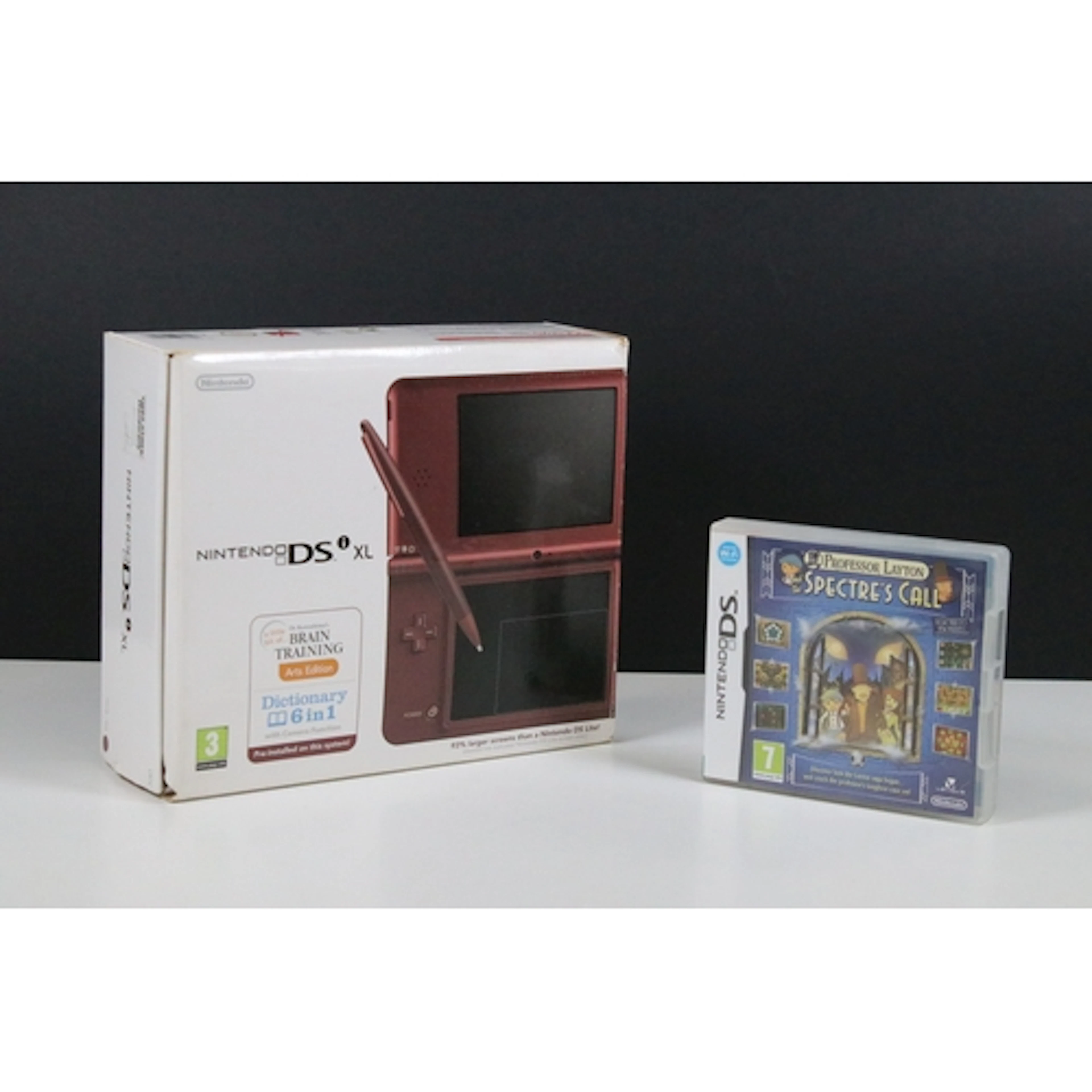 Retro Gaming - Boxed Nintendo DS XL handheld console with ca...