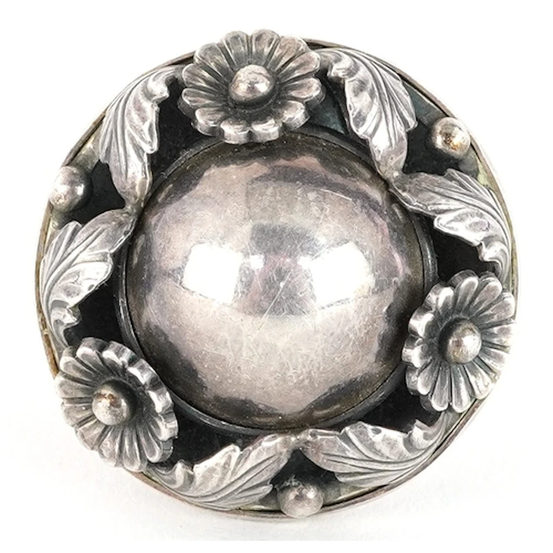Niels Erik From, Danish sterling silver naturalistic ring, s...