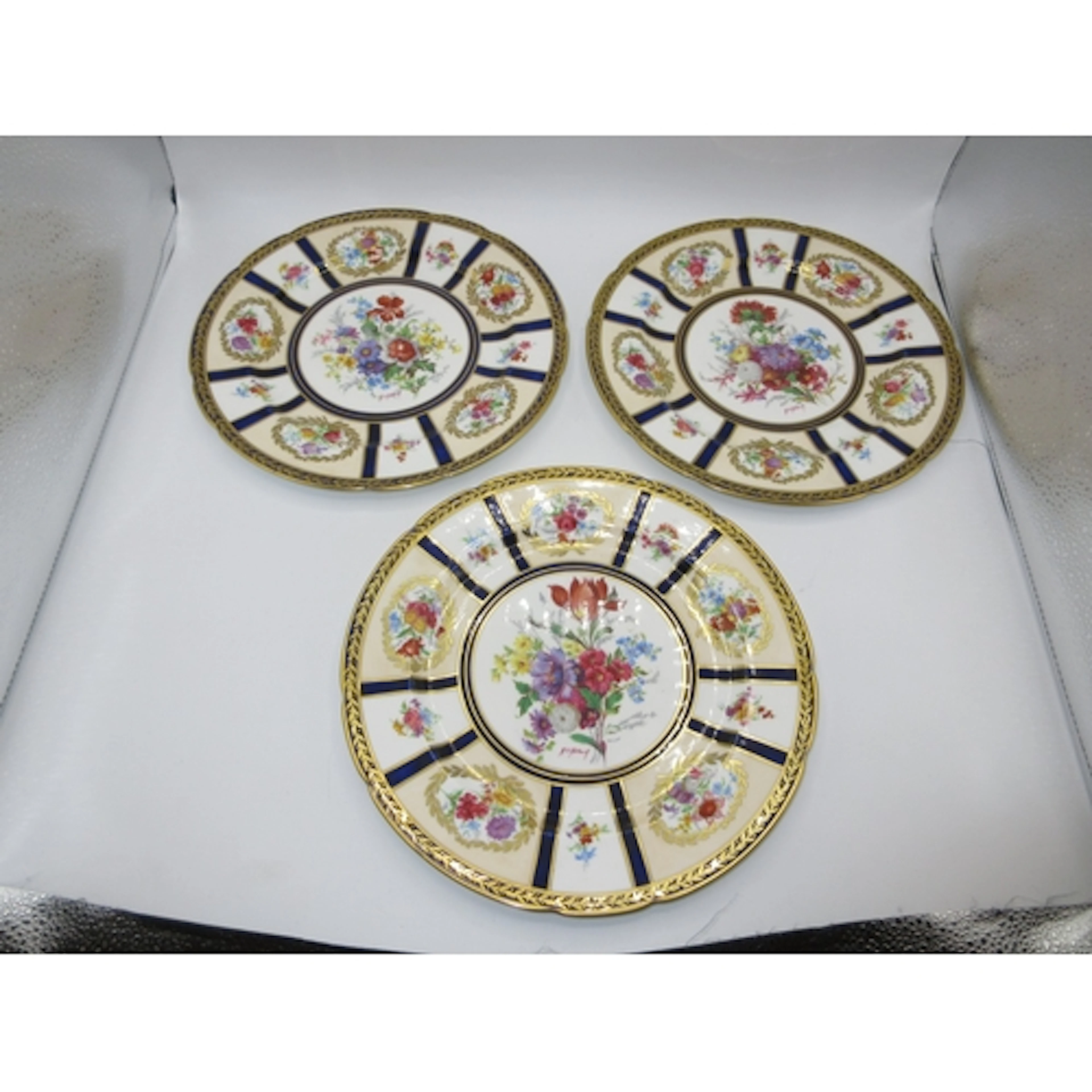 Three Paragon Cabinet Plates, Reproduction of Service Made F...