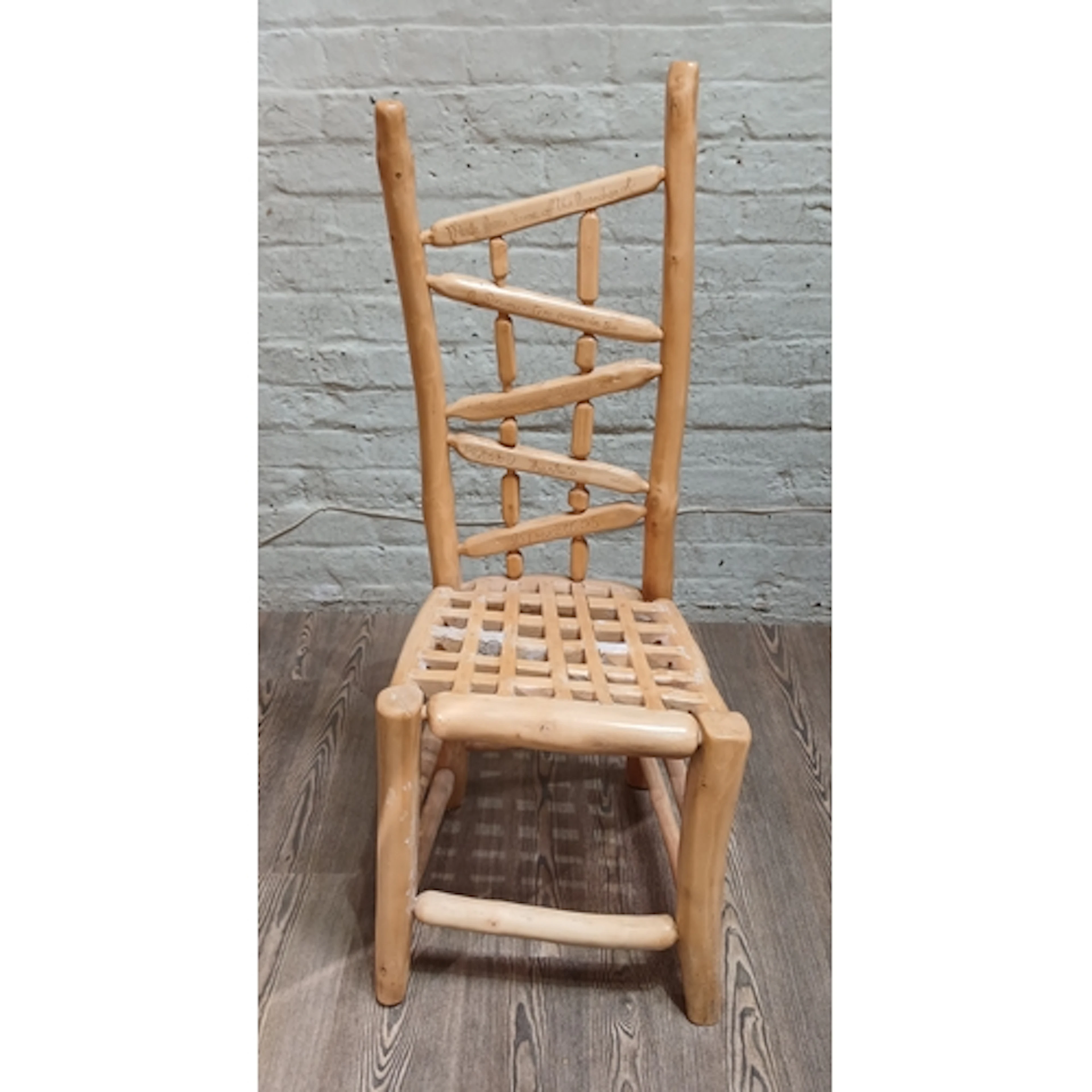 John Southworth Prescott (b1939), chair, sycamore, spindle/l...