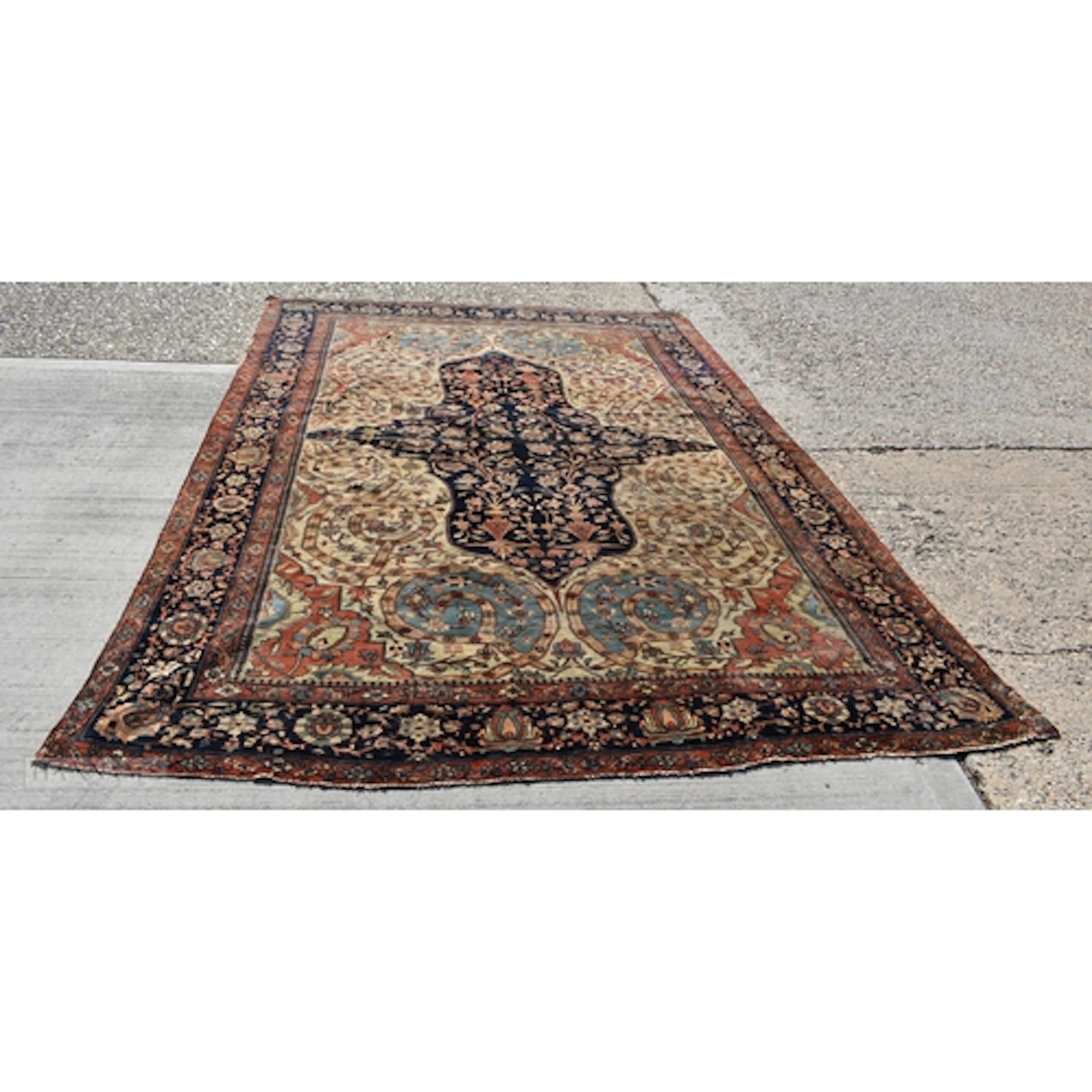 An antique Persian Saroukh Farahan rug 314 x 199cm
