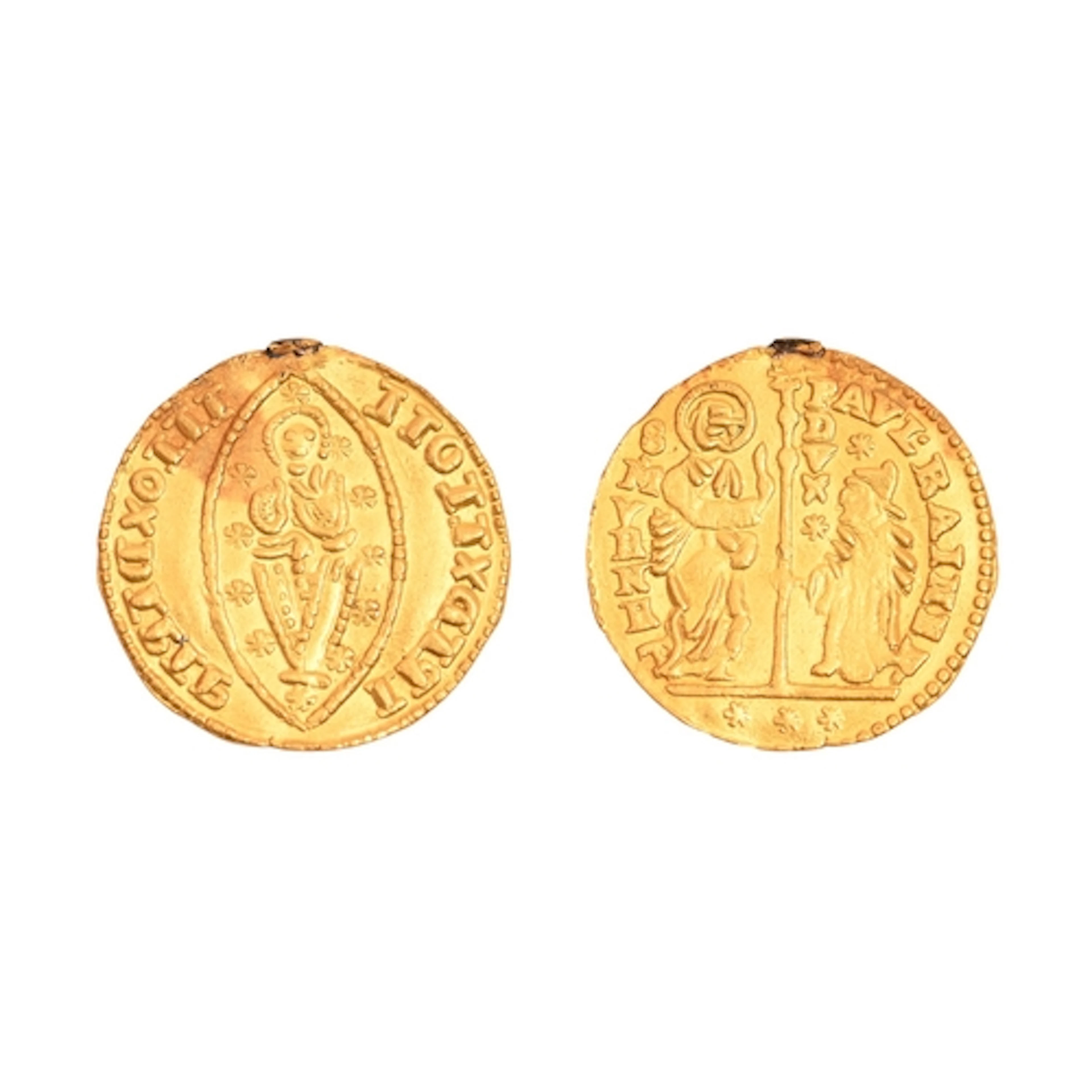 Italy, Venice, gold Zecchino, remains of mount, 3.8g...