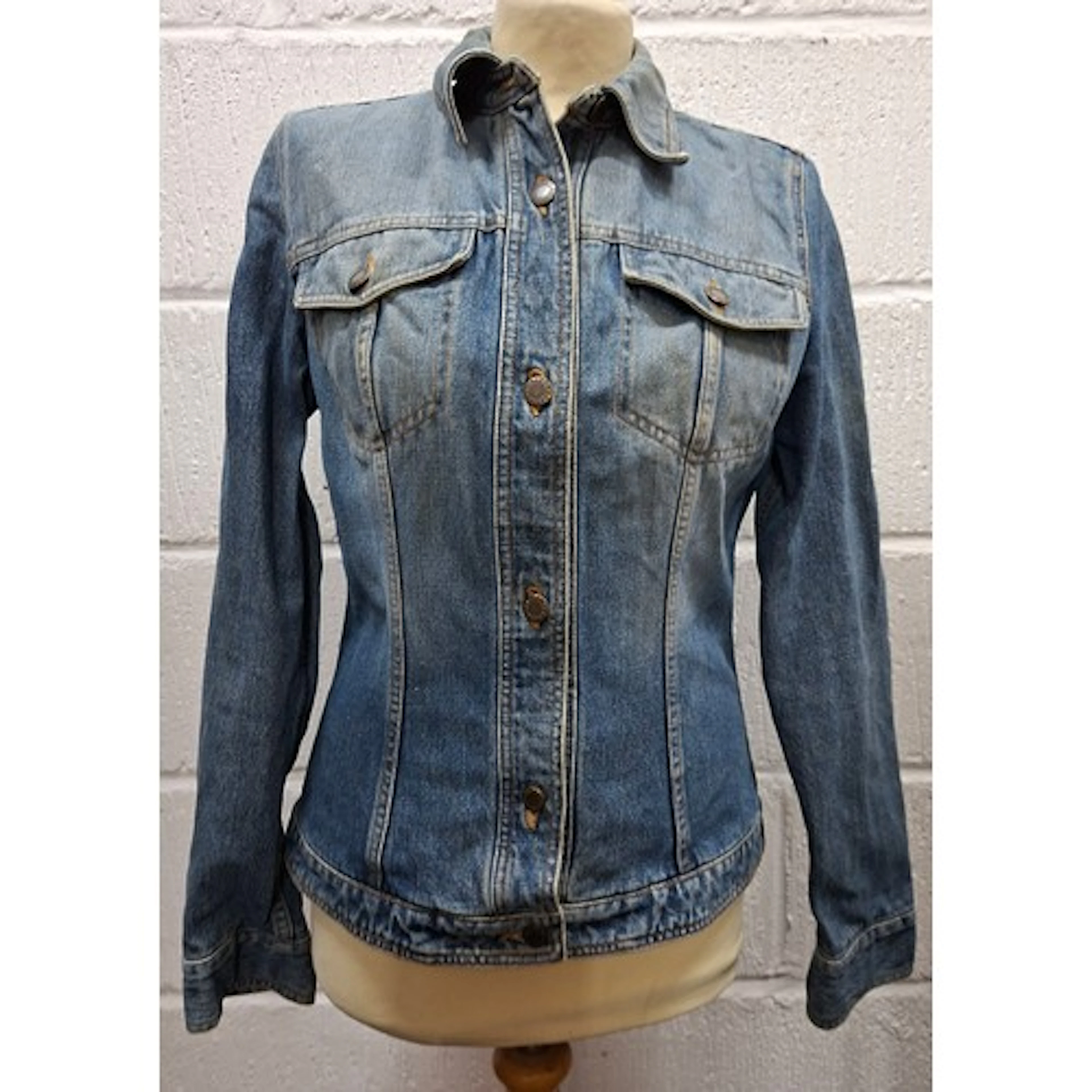 Dolce & Gabbana- A ladies fitted blue denim jacket having 2 ...
