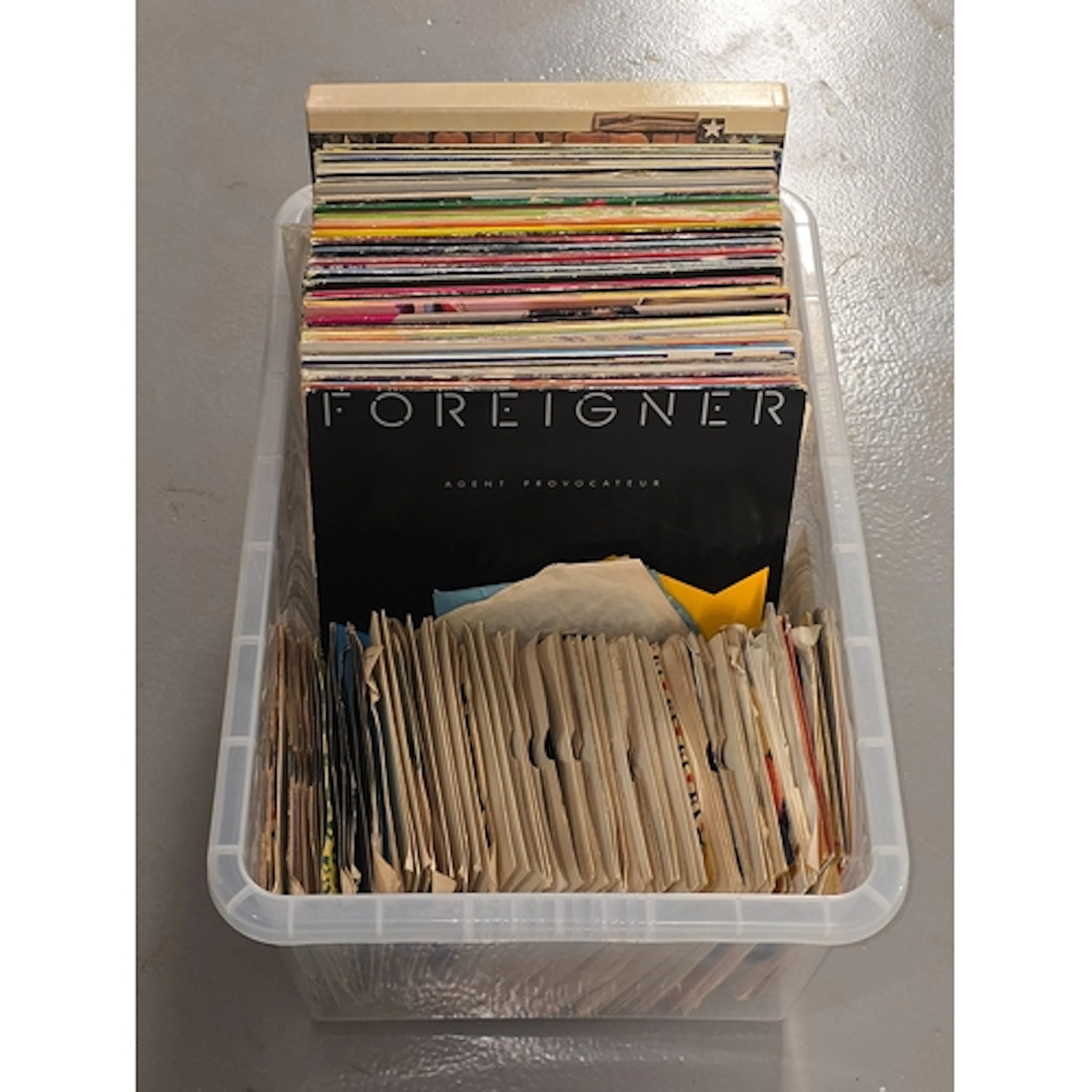 A large quantity of LP records and 7" 45rpm singles to inclu...
