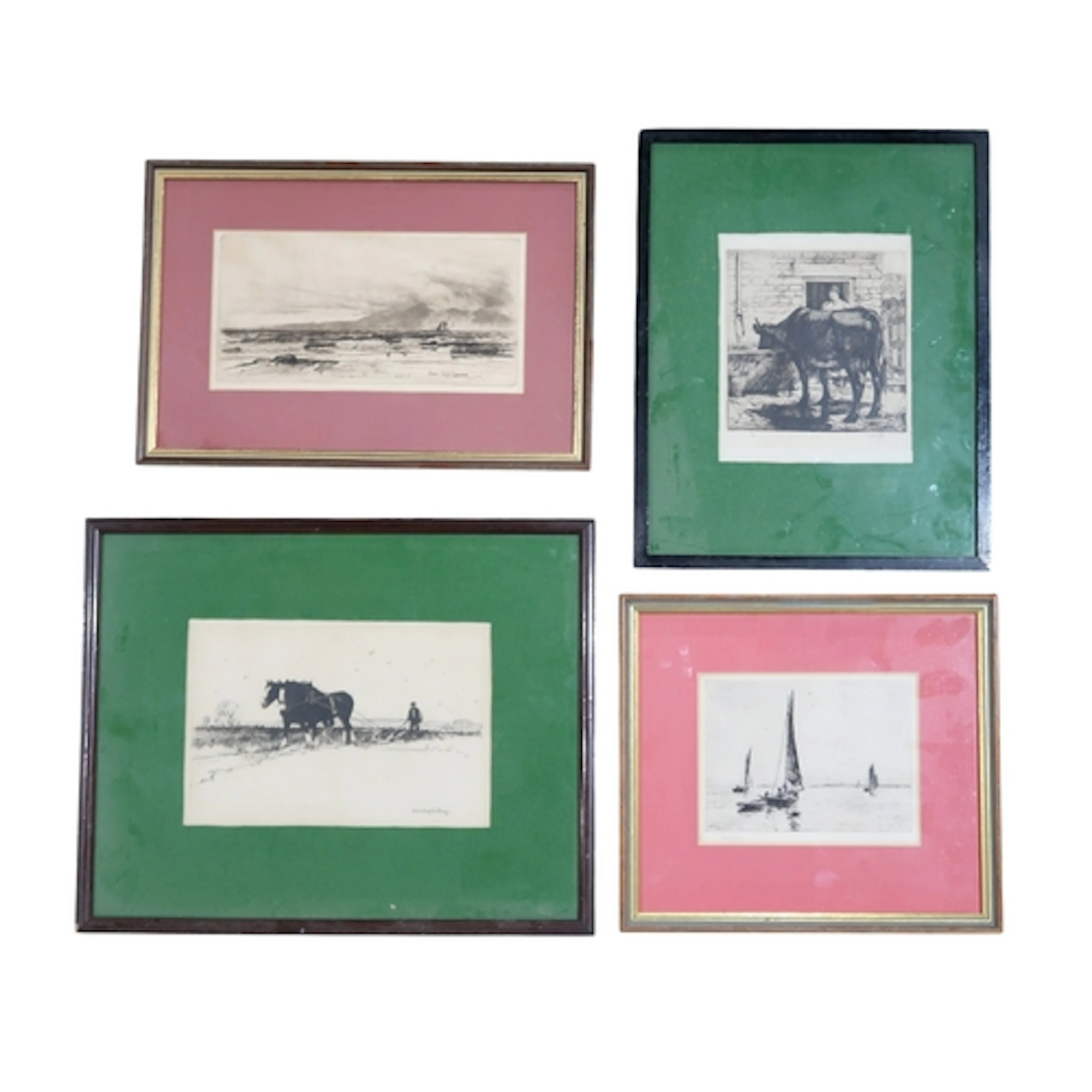 A COLLECTION OF ETCHINGS To include William Lionel Wyllie, ...