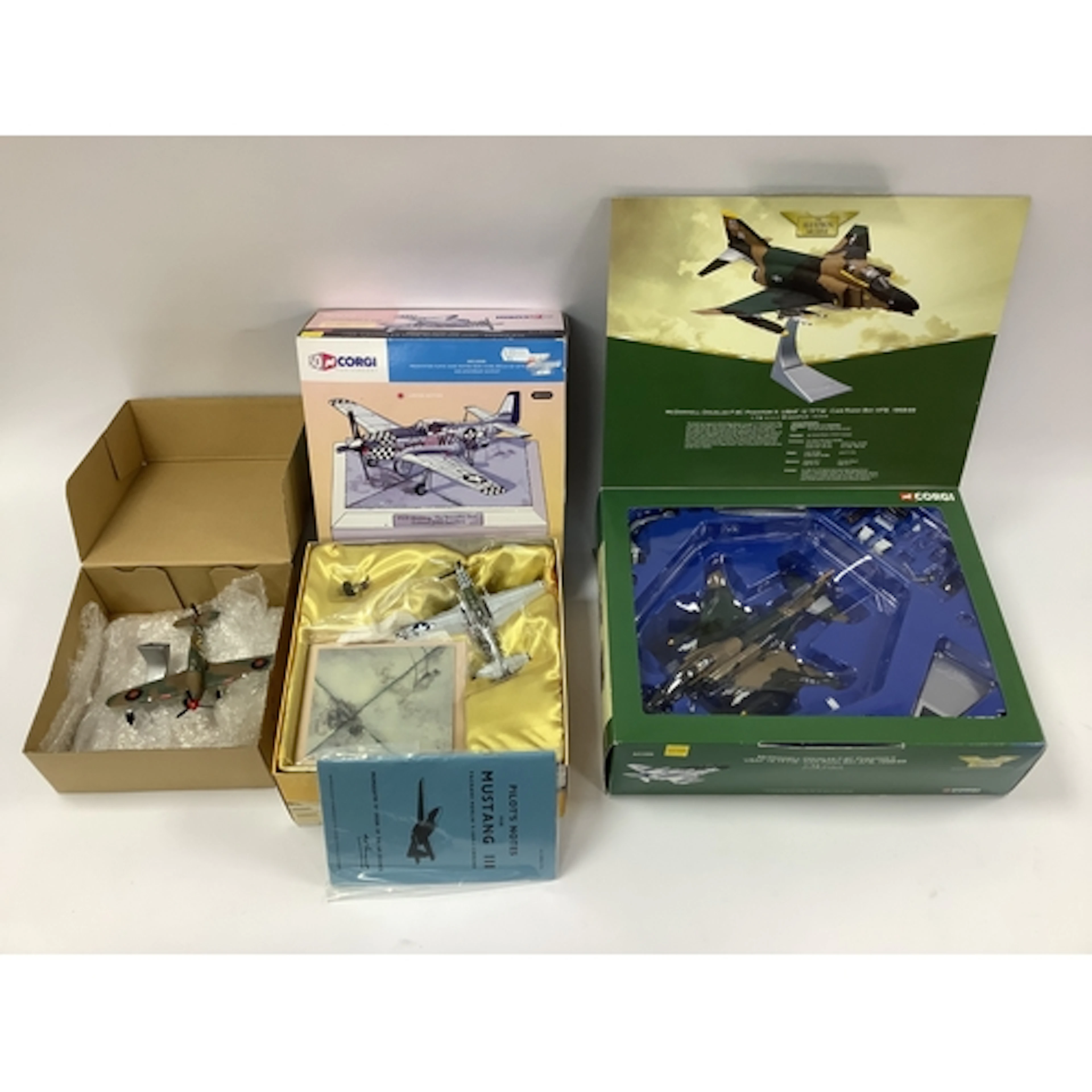 Three diecast model military aircraft by Corgi to include 1:...