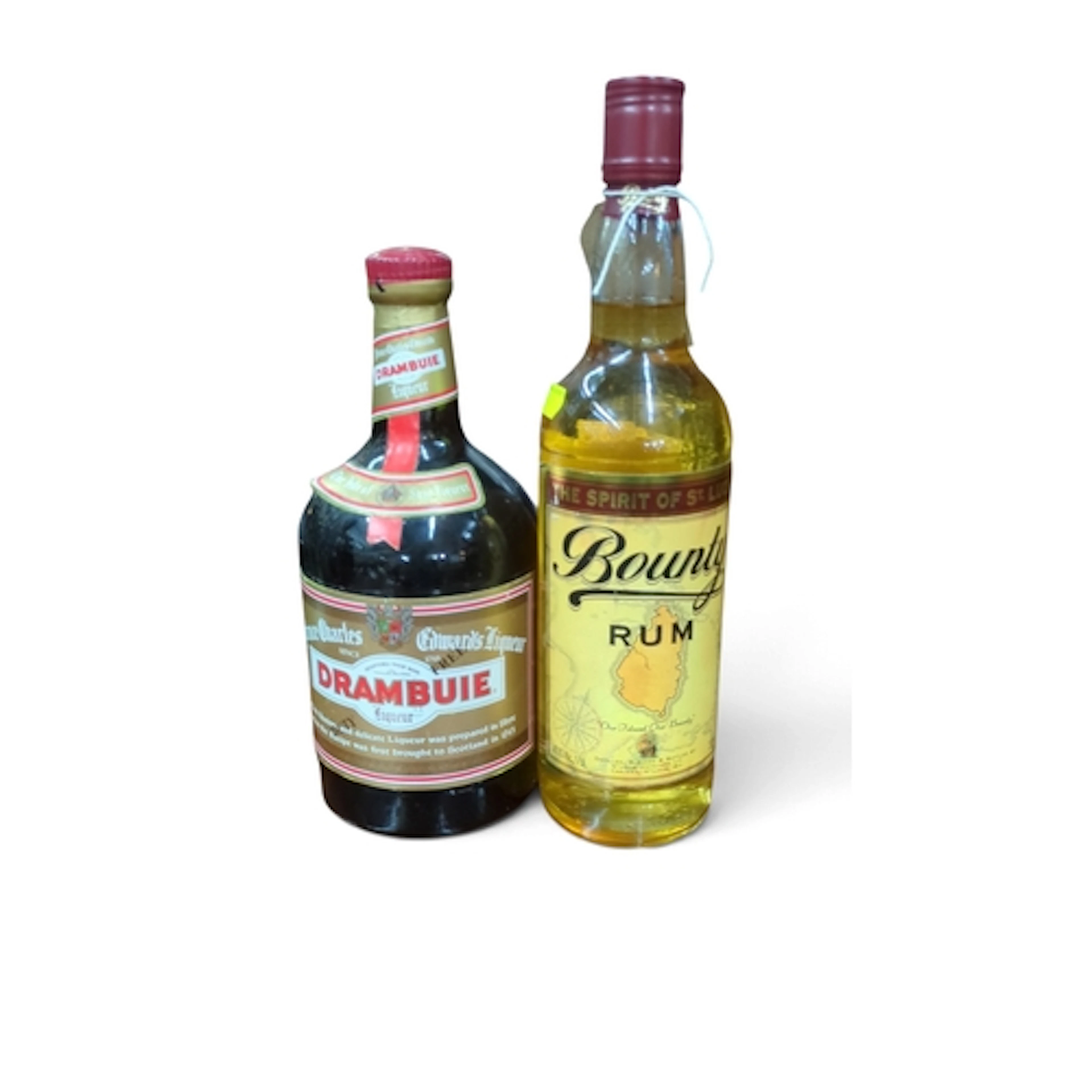 Drambuie Scotch whisky liqueur and Bounty St Lucia rum, each...