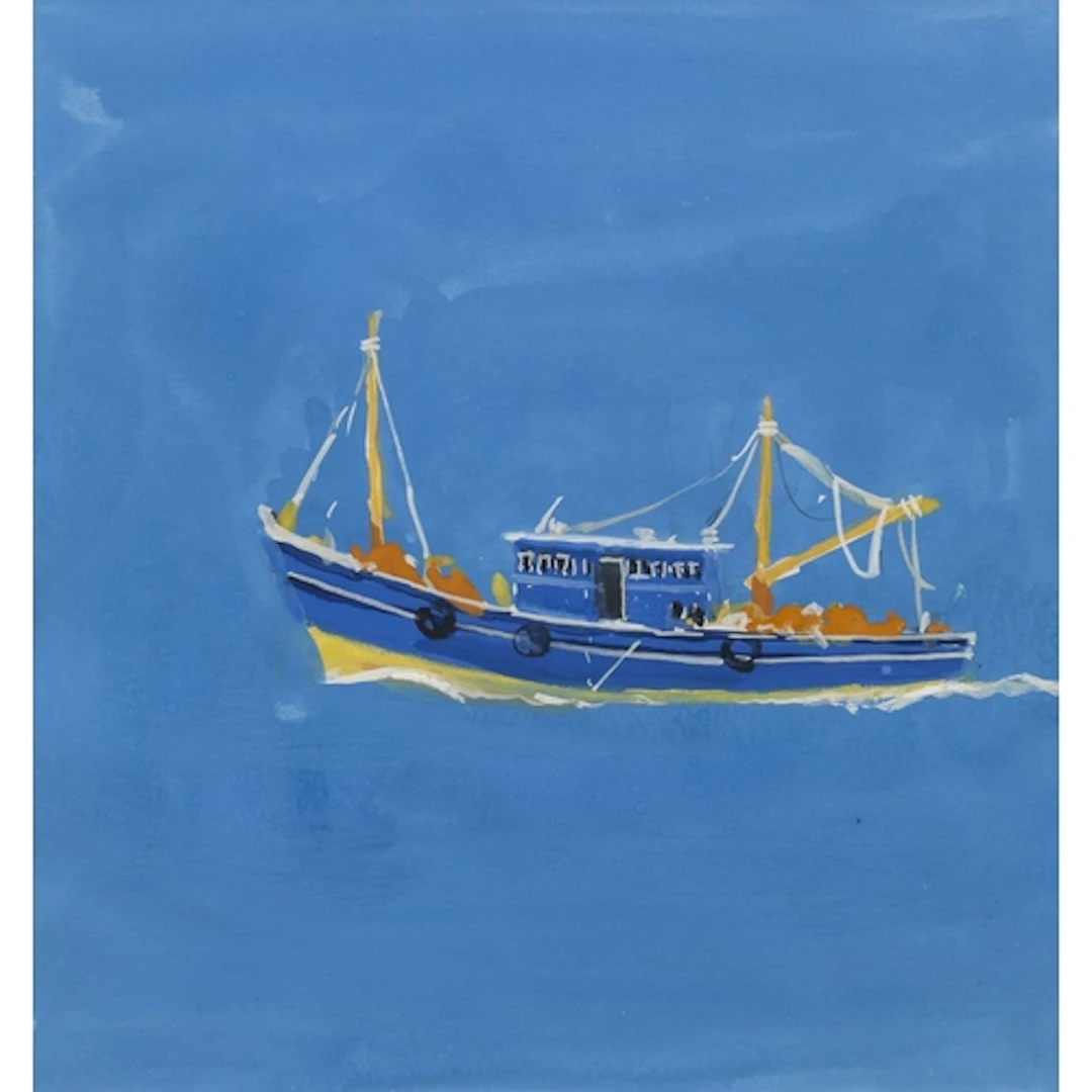 § John MILLER (1931-2002) Fishing Boat on the Chapora River ...