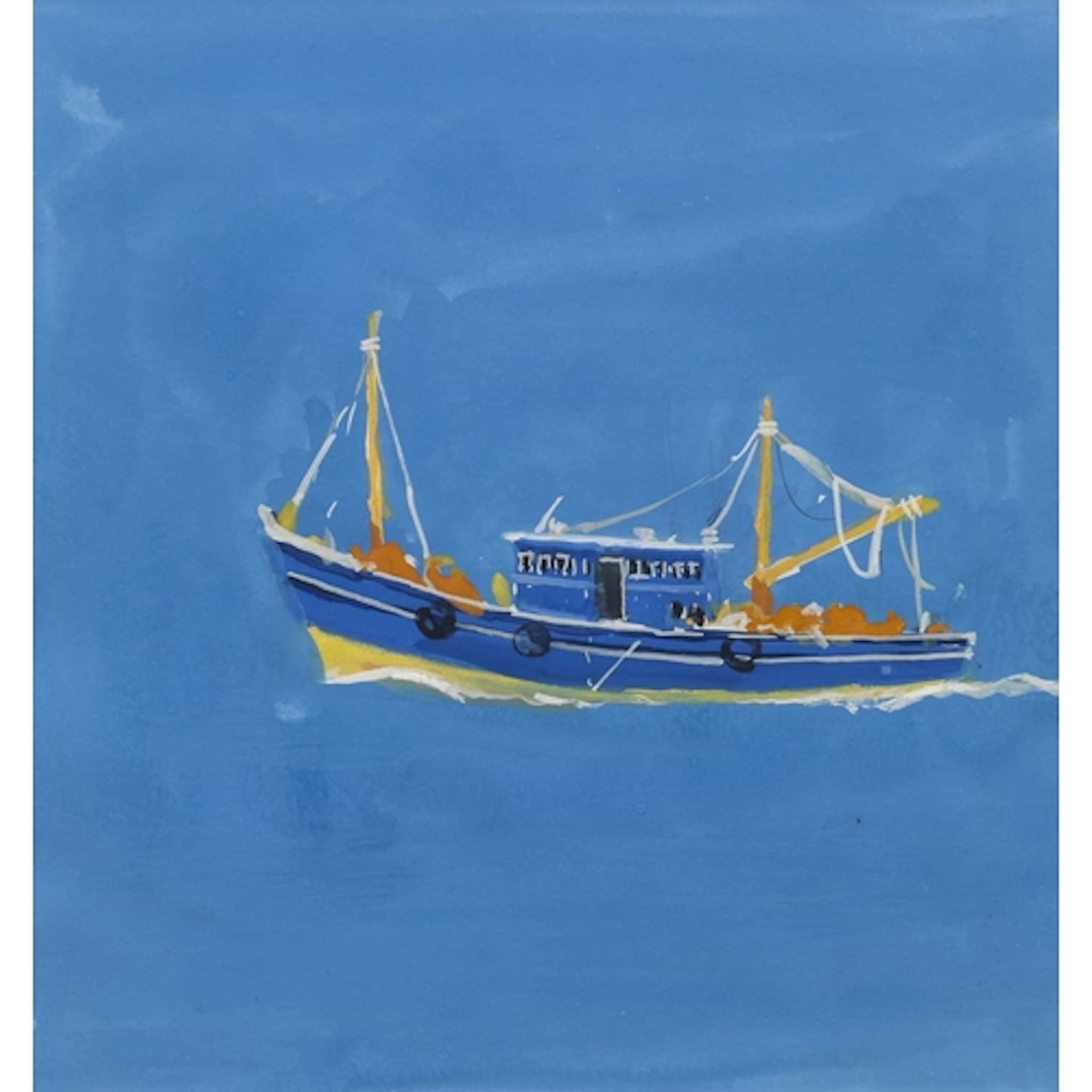 § John MILLER (1931-2002) Fishing Boat on the Chapora River ...