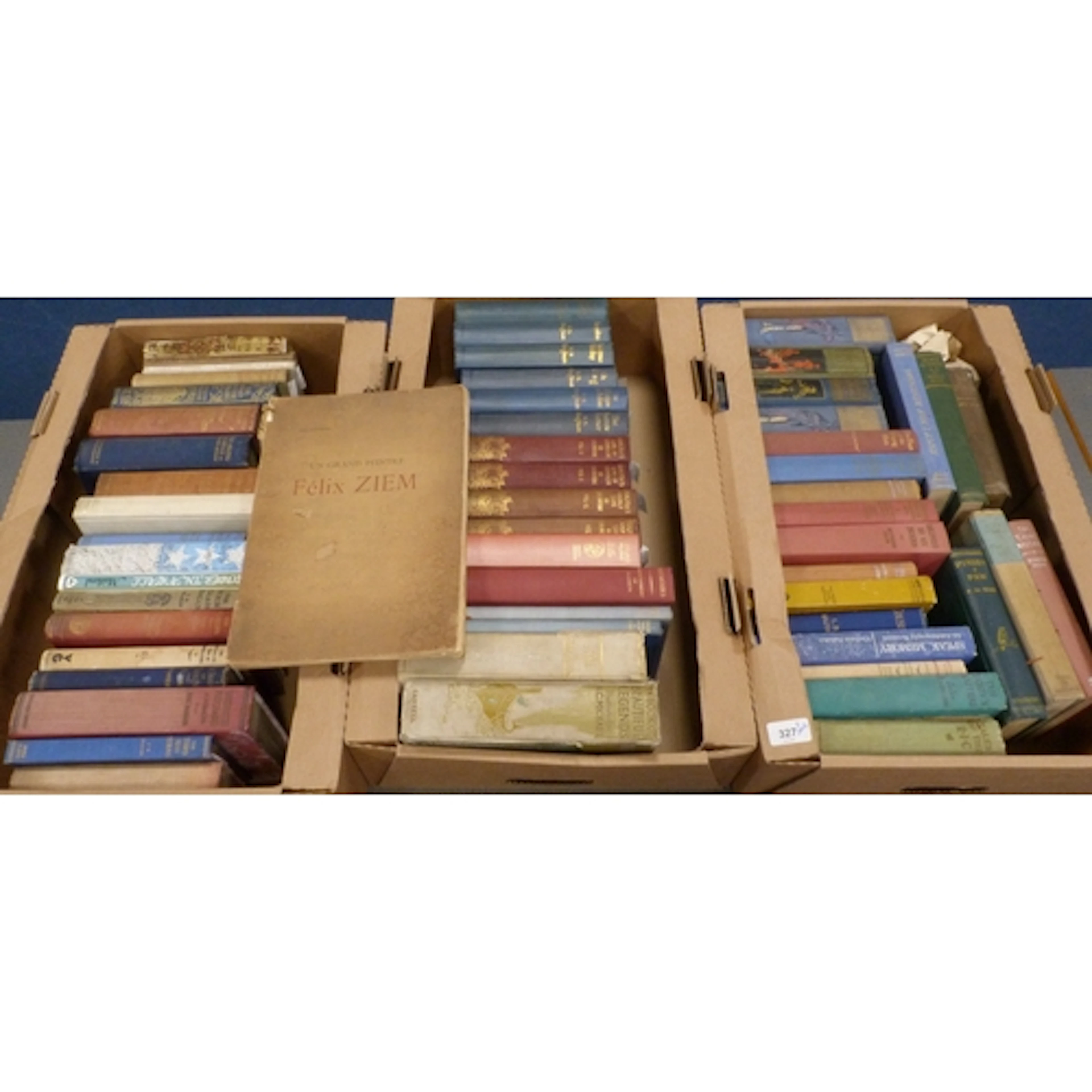 Three boxes of 19th century and later general books and nov...
