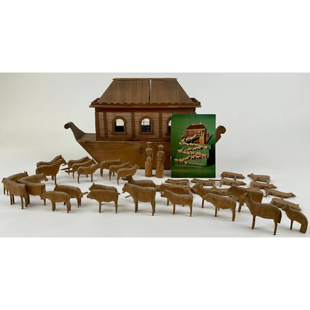 Folk Art & Juvenalia - a 19th century scratch built softwood...