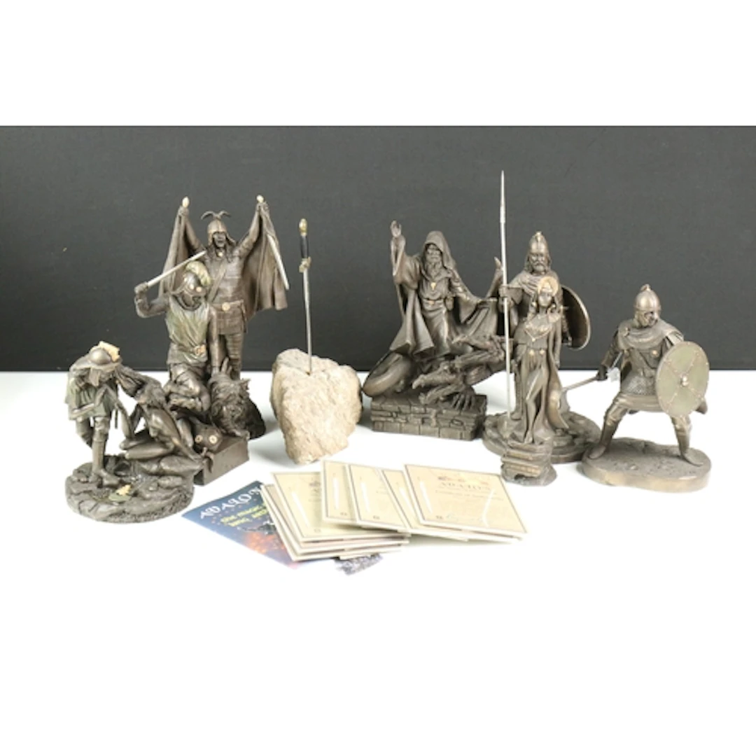 Seven Avalon The Magic Of King Arthur figures to include Mer...