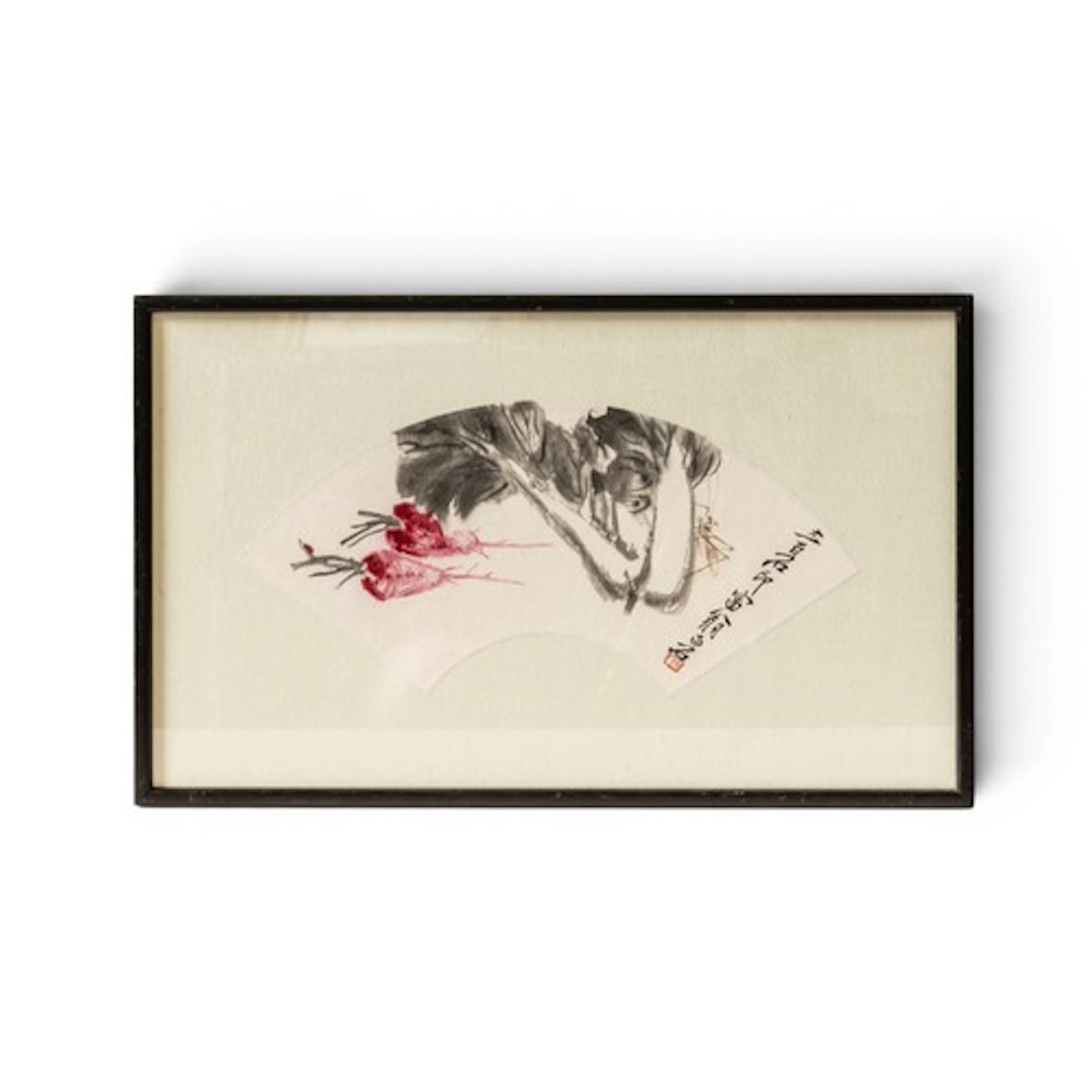 CRICKET WITH CABBAGE AND CARROTS ATTRIBUTTED TO QI BAISHI, (...