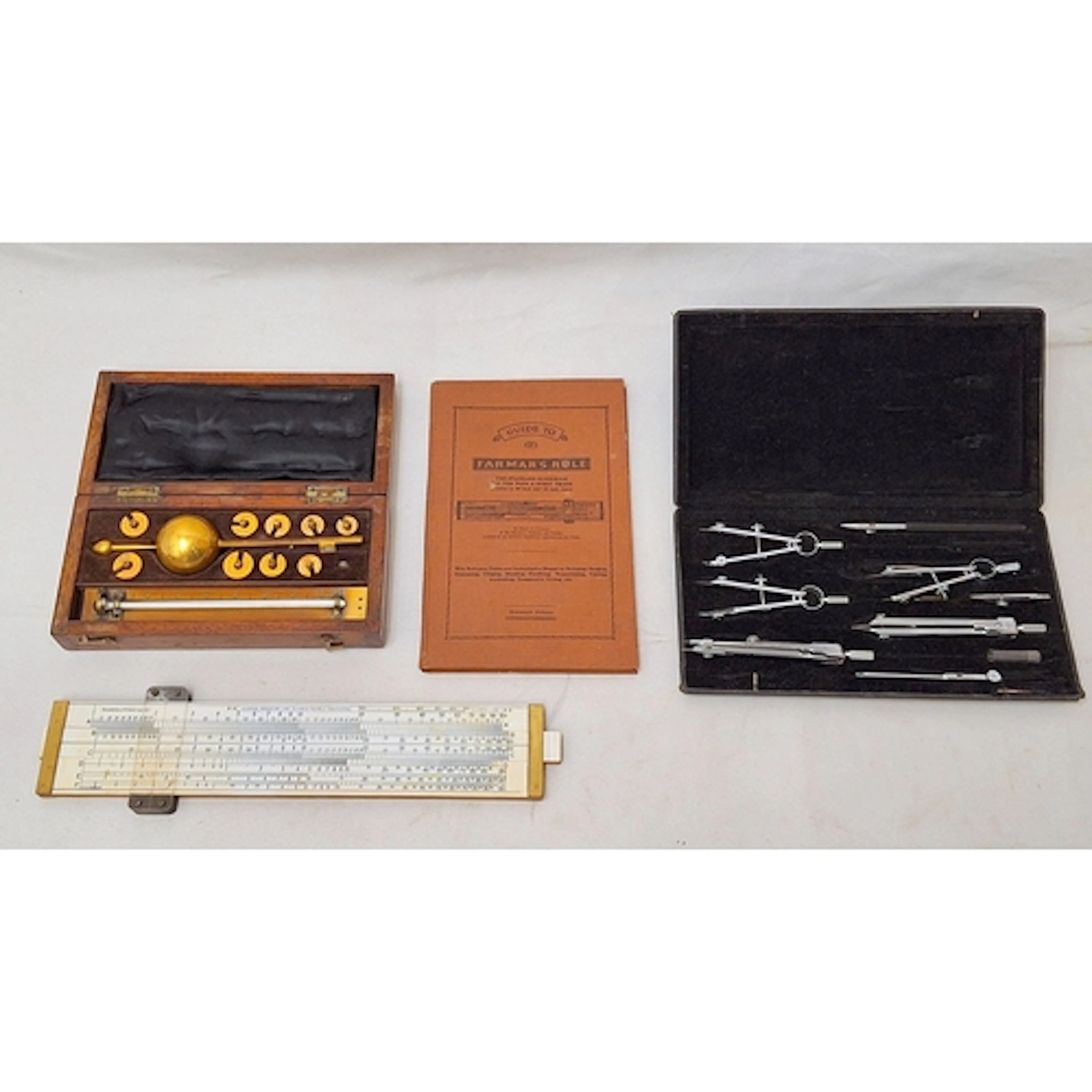 Antique Boxed Sike's Hydrometer Set by J Lizars with weights...