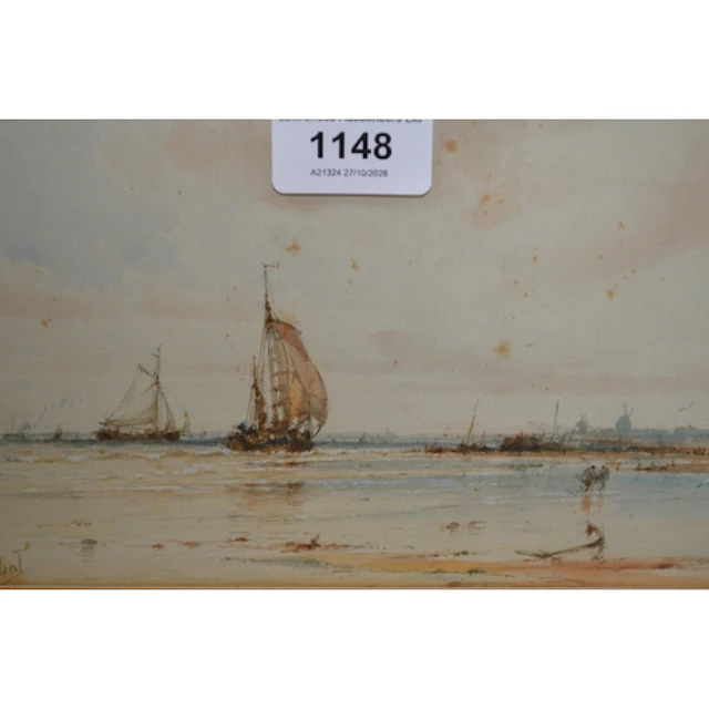 Albert Marks, group of three watercolour marine scenes, sign...