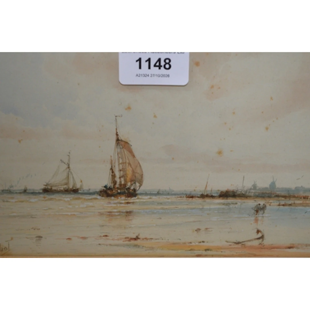 Albert Marks, group of three watercolour marine scenes, sign...