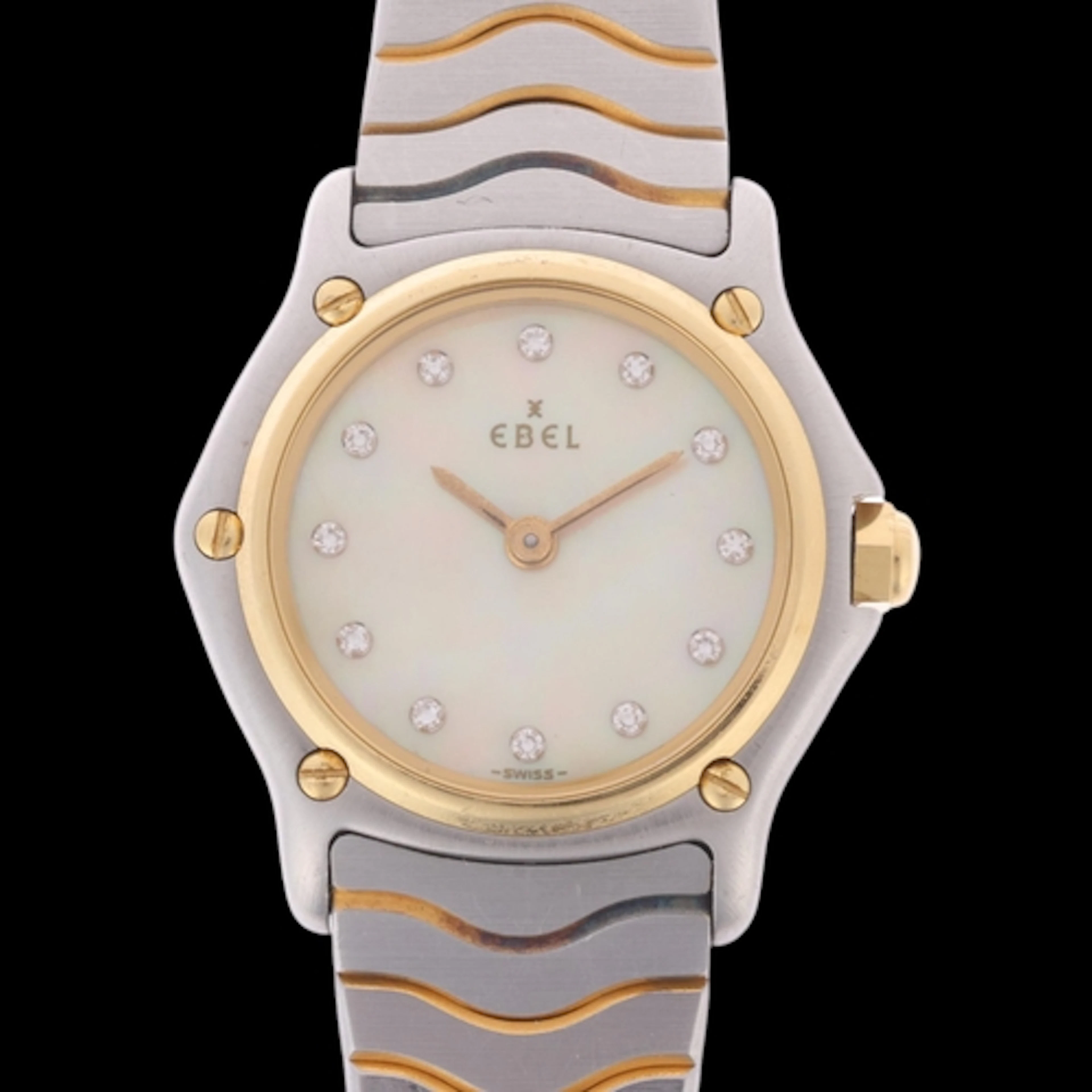 EBEL - a lady's bi-metal diamond Sport Classique quartz brac...
